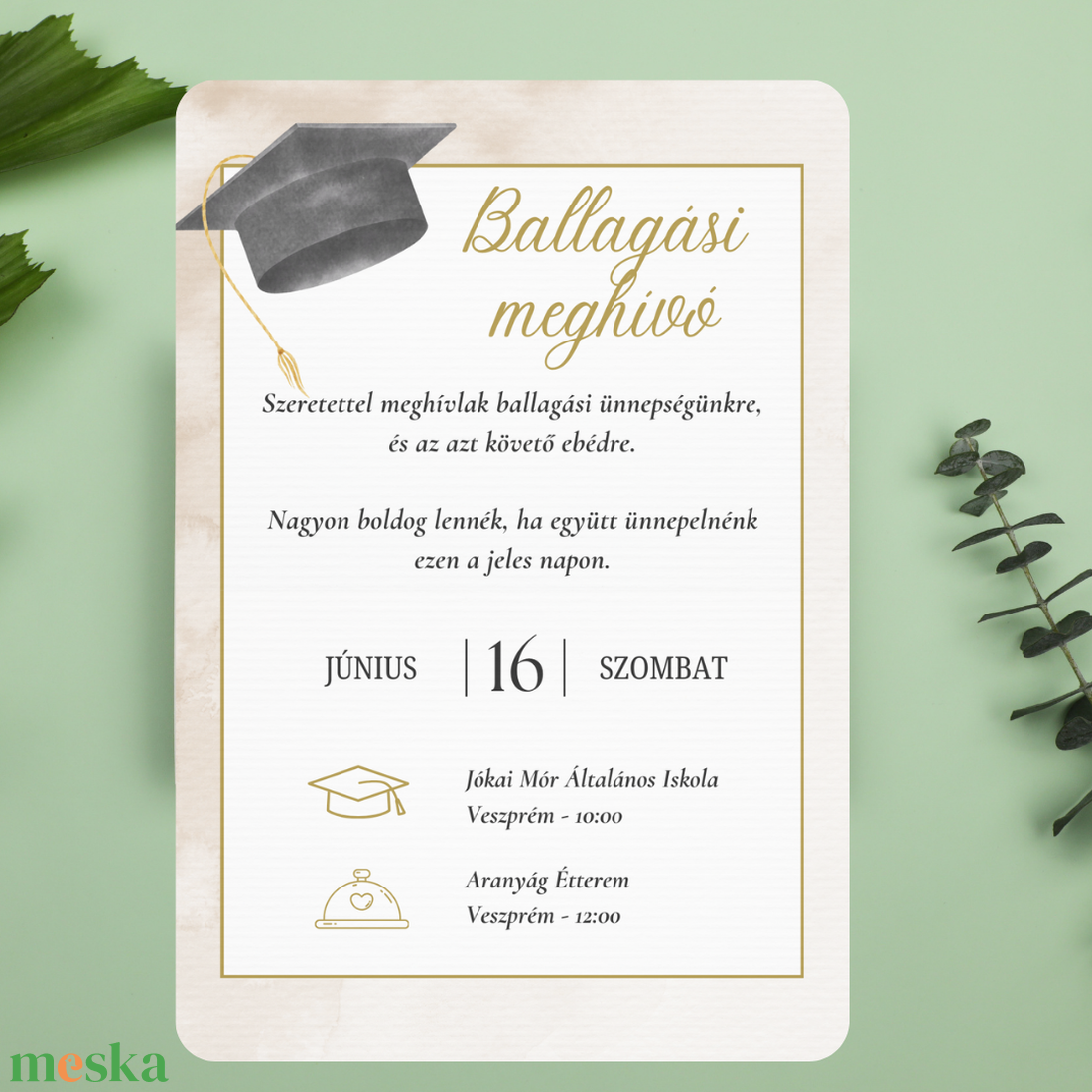 Iskolai Ballagási meghívó / Diplomaosztó meghívó - Barna, kalapos - otthon & életmód - papír, írószer - ajándékozás kellékei - meghívó - Meska.hu Iskolai Ballagási meghívó / Diplomaosztó meghívó - Barna, kalapos - otthon & életmód - papír, írószer - ajándékozás kellékei - meghívó - Meska.hu