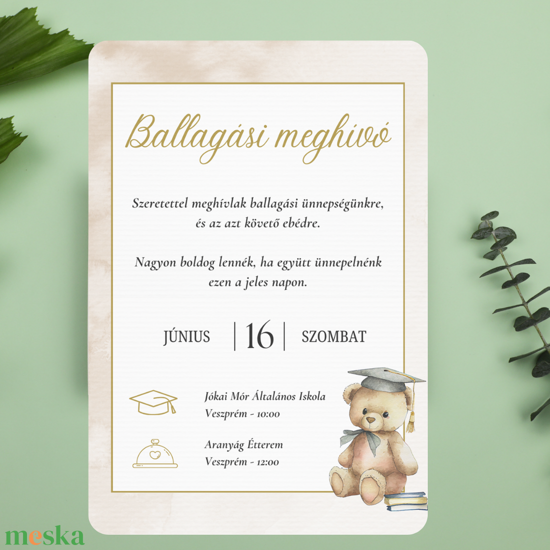 Iskolai Ballagási meghívó / Diplomaosztó meghívó - Barna, macis - otthon & életmód - papír, írószer - ajándékozás kellékei - meghívó - Meska.hu Iskolai Ballagási meghívó / Diplomaosztó meghívó - Barna, macis - otthon & életmód - papír, írószer - ajándékozás kellékei - meghívó - Meska.hu