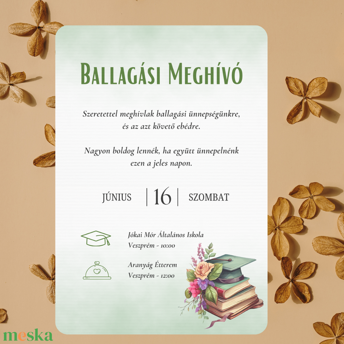 Iskolai Ballagási meghívó / Diplomaosztó meghívó - Zöld, könyves - otthon & életmód - papír, írószer - ajándékozás kellékei - meghívó - Meska.hu Iskolai Ballagási meghívó / Diplomaosztó meghívó - Zöld, könyves - otthon & életmód - papír, írószer - ajándékozás kellékei - meghívó - Meska.hu