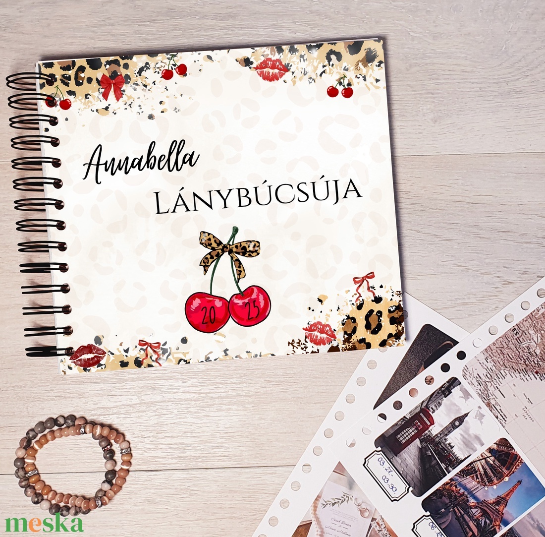 Lánybúcsús emlékkönyv, fotóalbum, napló, Scrapbook (leopárd/párducmintás, cseresznyés) - névre szóló - esküvő - lánybúcsú - Meska.hu Lánybúcsús emlékkönyv, fotóalbum, napló, Scrapbook (leopárd/párducmintás, cseresznyés) - névre szóló - esküvő - lánybúcsú - Meska.hu