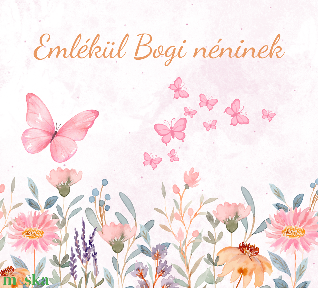 Pillangós - Óvónéni búcsúztató, Tanító néni búcsúztató - emlékkönyv / egyedi felirattal - otthon & életmód - papír, írószer - jegyzetfüzet & napló - Meska.hu