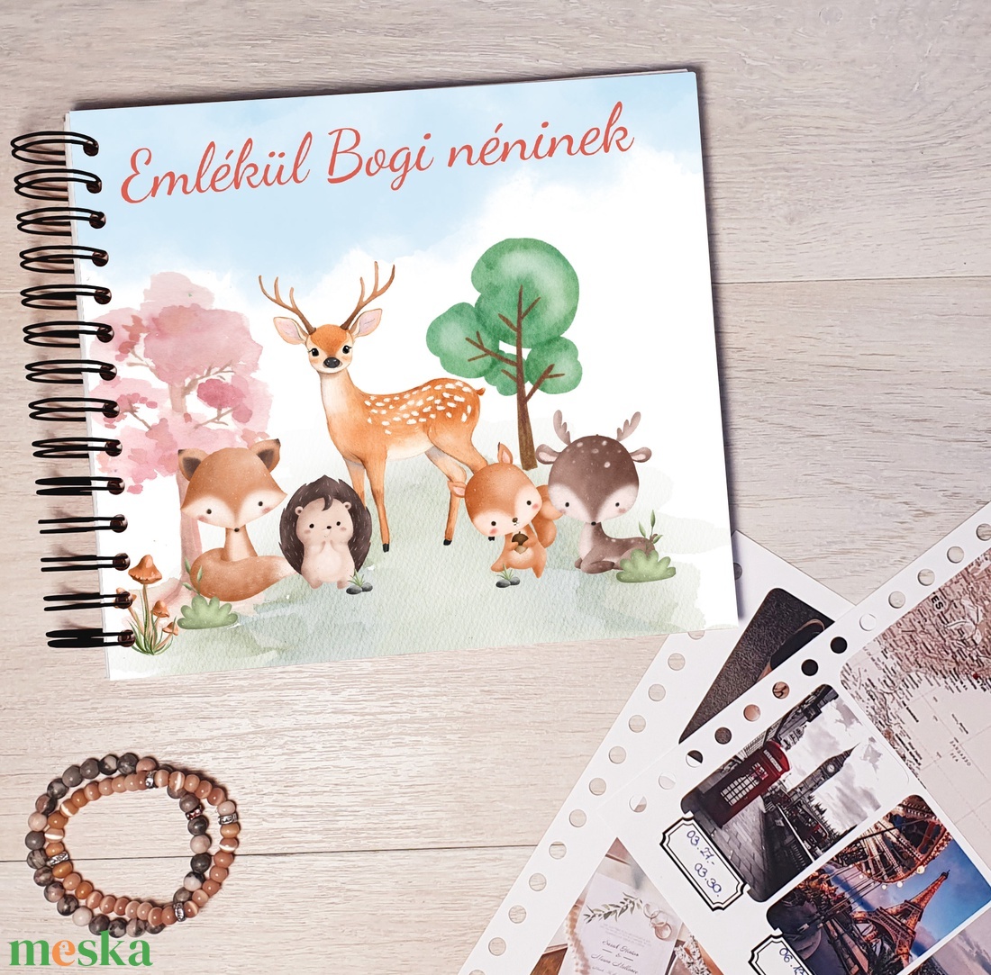 Erdei állítok 2. - Óvónéni búcsúztató, Tanító néni búcsúztató - emlékkönyv / egyedi felirattal - otthon & életmód - papír, írószer - jegyzetfüzet & napló - Meska.hu