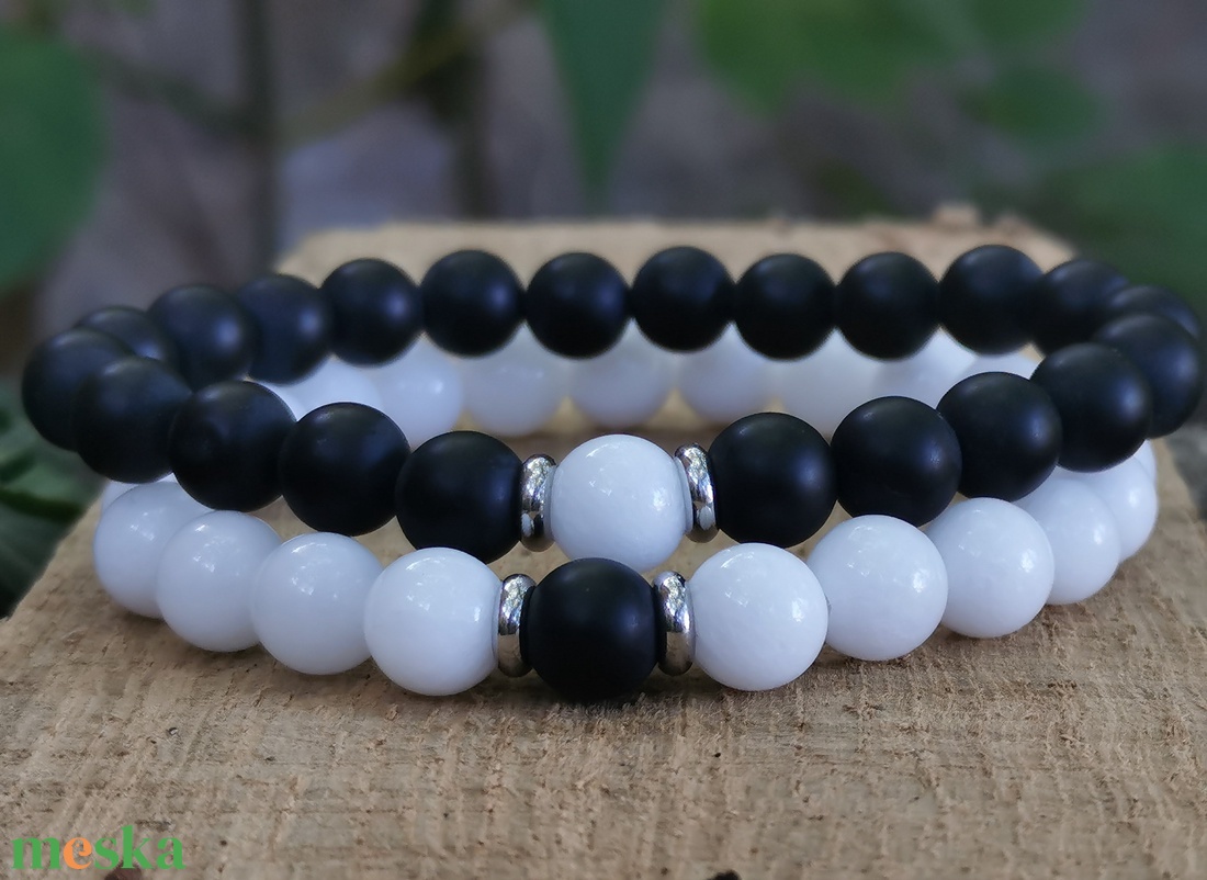 Yin Yang páros karkötő - ékszer - karkötő - Meska.hu