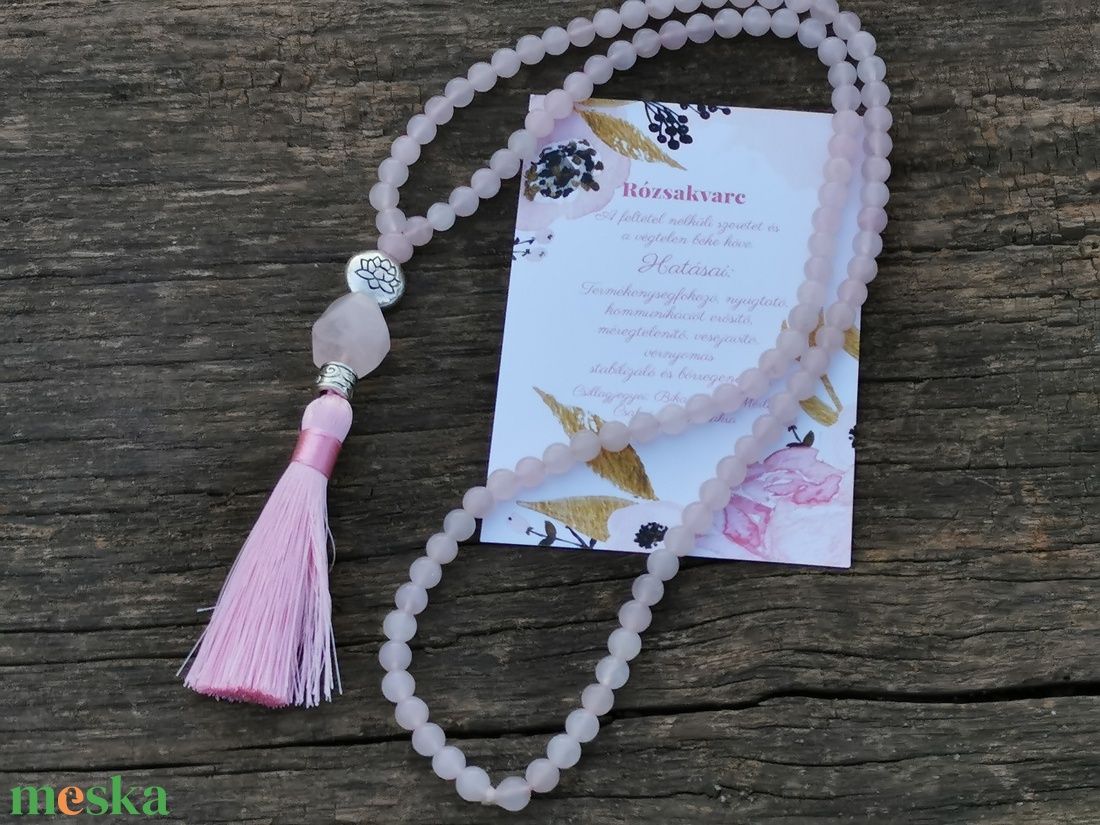 Rózsakvarc mala nyaklánc - otthon & életmód - dekoráció - spiritualitás - mala - Meska.hu Rózsakvarc mala nyaklánc - otthon & életmód - dekoráció - spiritualitás - mala - Meska.hu