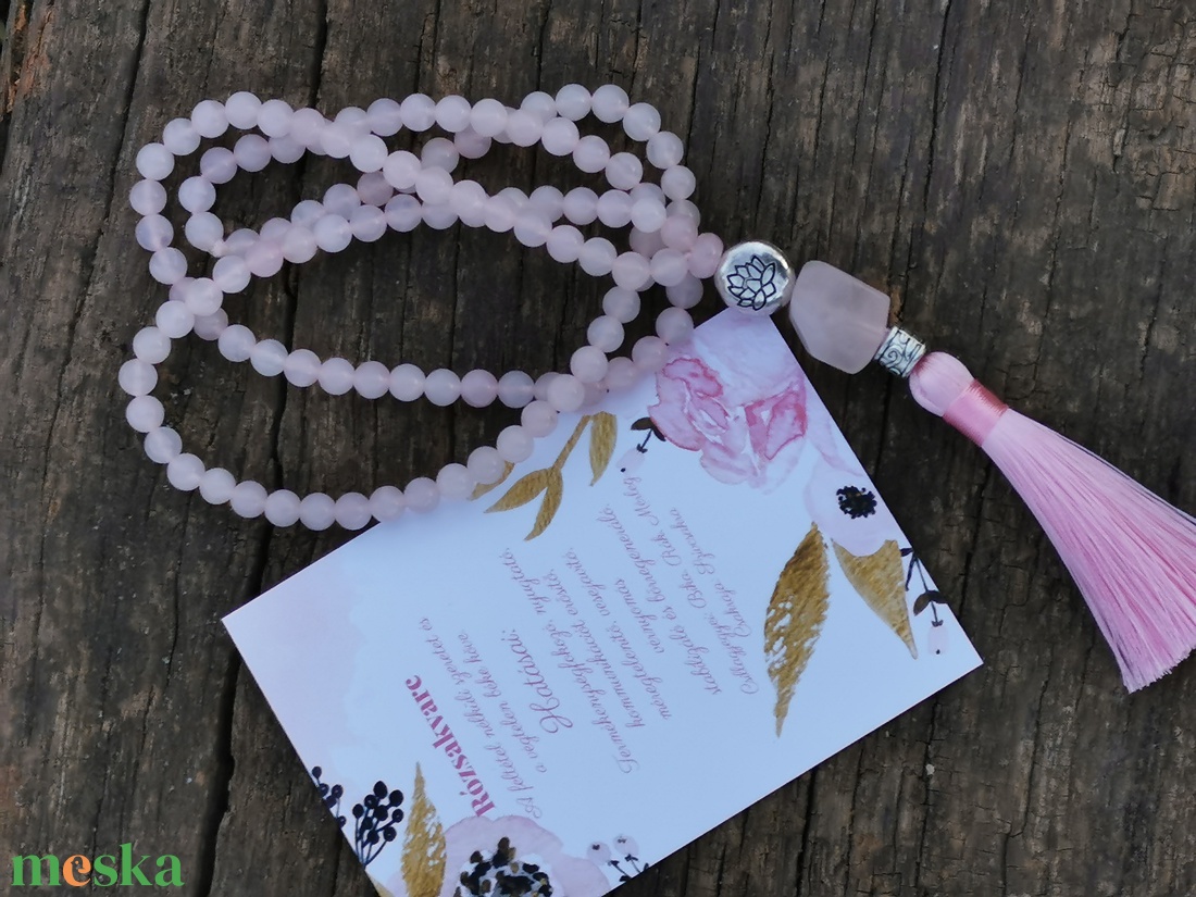 Rózsakvarc mala nyaklánc - otthon & életmód - dekoráció - spiritualitás - mala - Meska.hu Rózsakvarc mala nyaklánc - otthon & életmód - dekoráció - spiritualitás - mala - Meska.hu