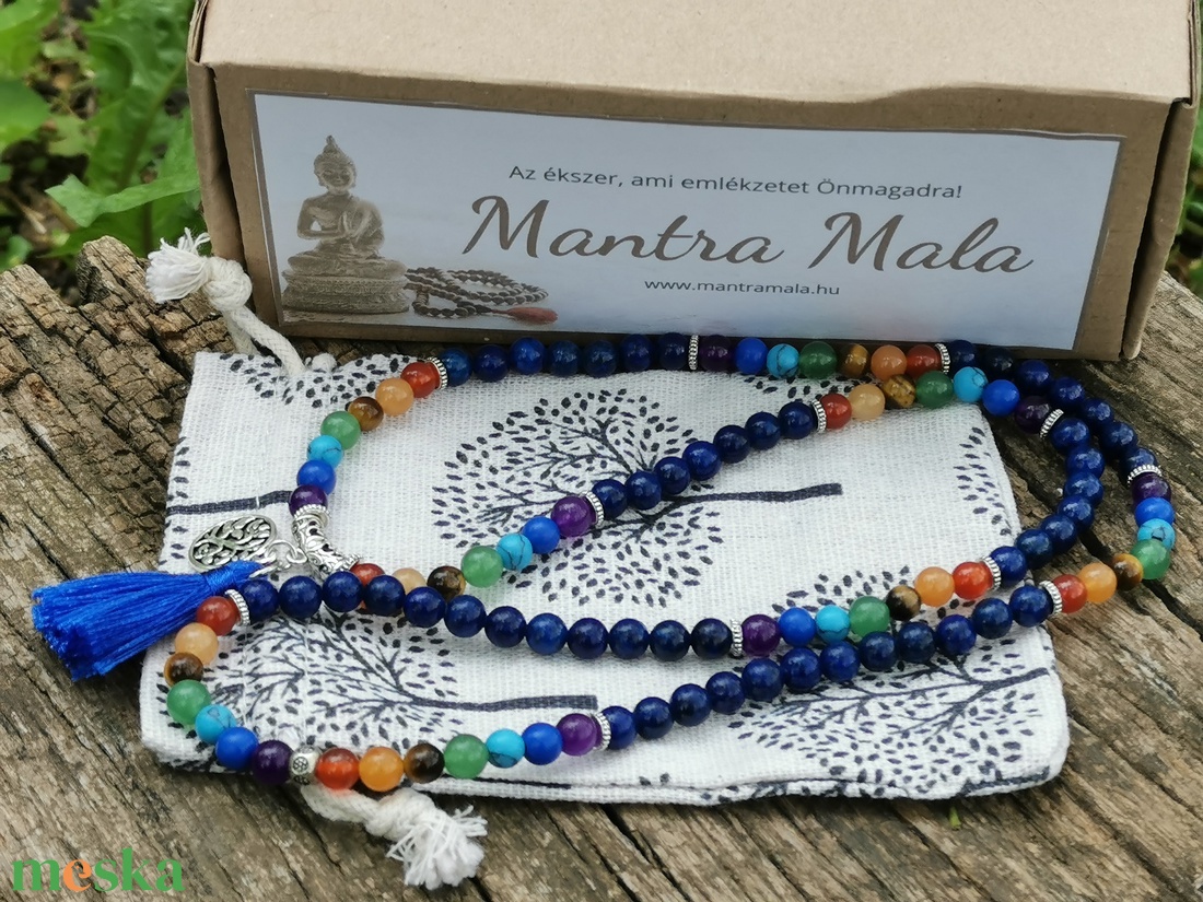  7 csakra mala nyaklánc - otthon & életmód - dekoráció - spiritualitás - mala - Meska.hu