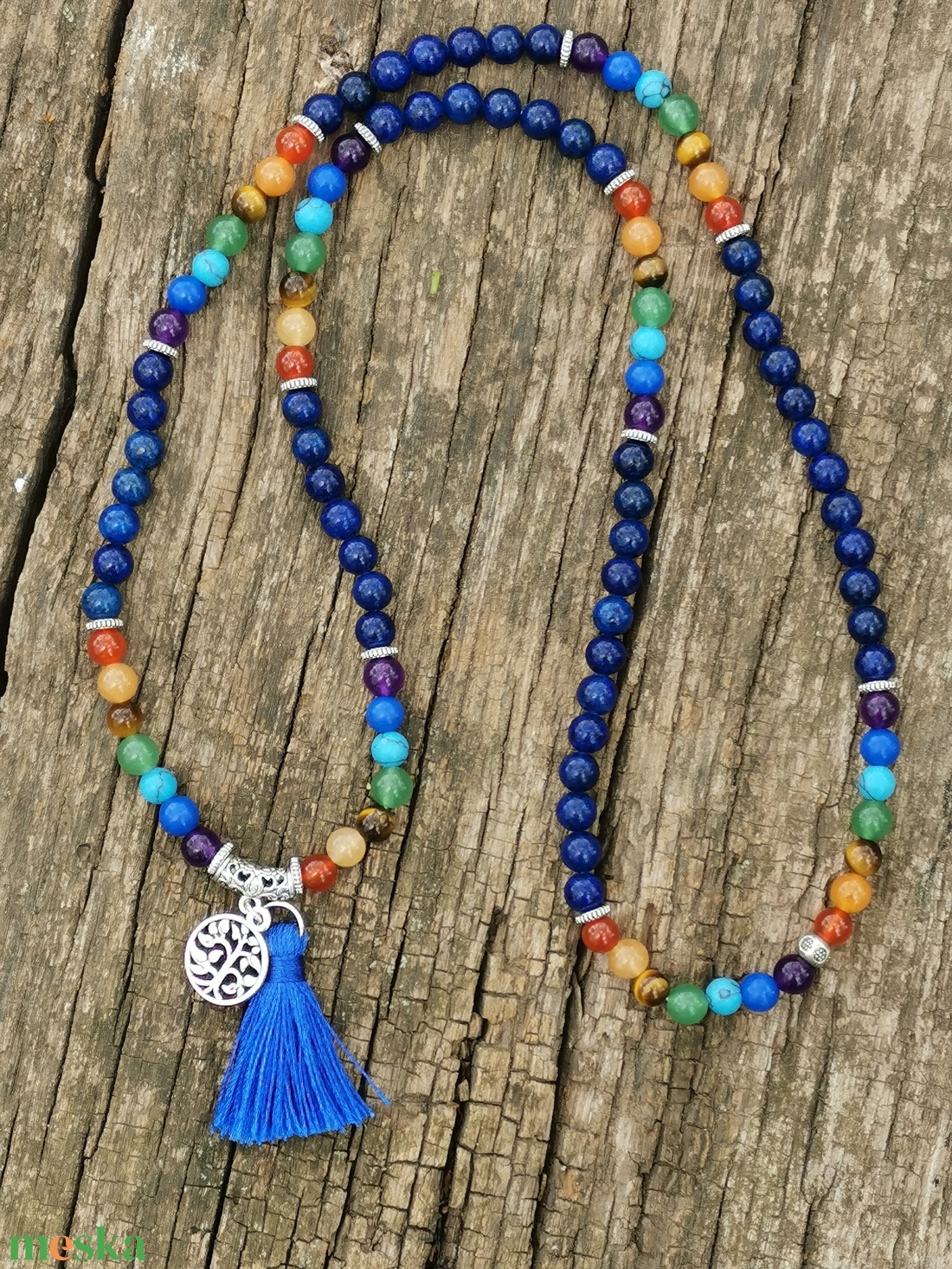  7 csakra mala nyaklánc - otthon & életmód - dekoráció - spiritualitás - mala - Meska.hu