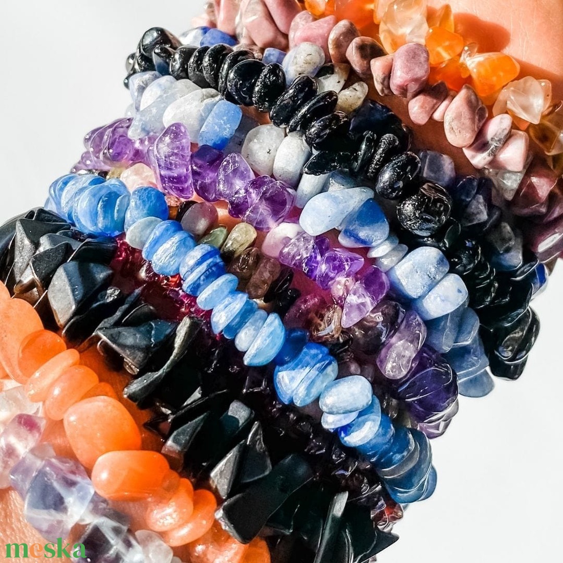 Ásvány karkötők Alexának - ékszer - karkötő - gyöngyös karkötő - Meska.hu