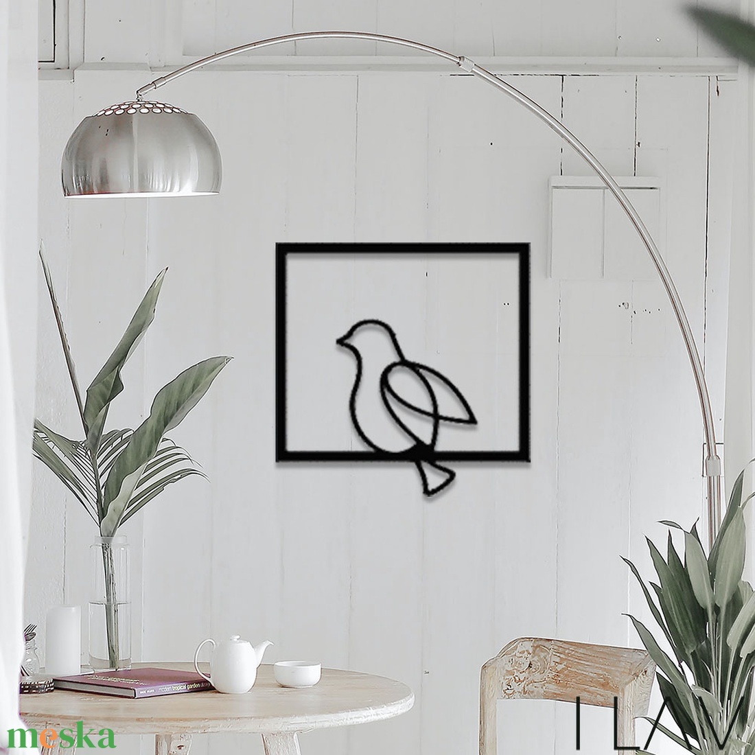 Madár fém falidekor III. - otthon & életmód - dekoráció - fali és függő dekoráció - falra akasztható dekor - Meska.hu