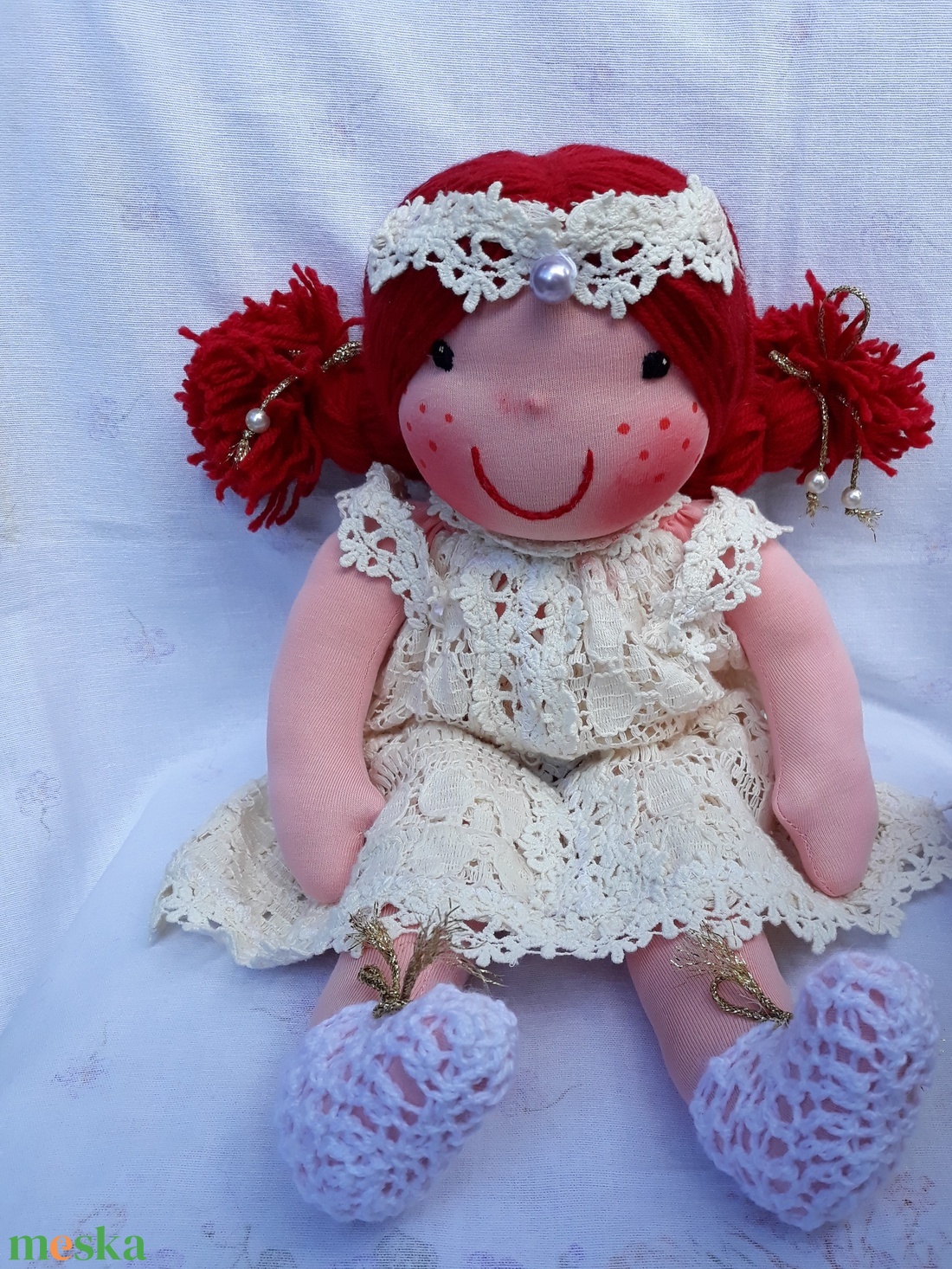 Waldorf jellegű lány baba csipke ruhában; Rongybaba; Játékbaba; Textilbaba - játék & sport - baba & babaház - öltöztethető baba - Meska.hu Waldorf jellegű lány baba csipke ruhában; Rongybaba; Játékbaba; Textilbaba - játék & sport - baba & babaház - öltöztethető baba - Meska.hu