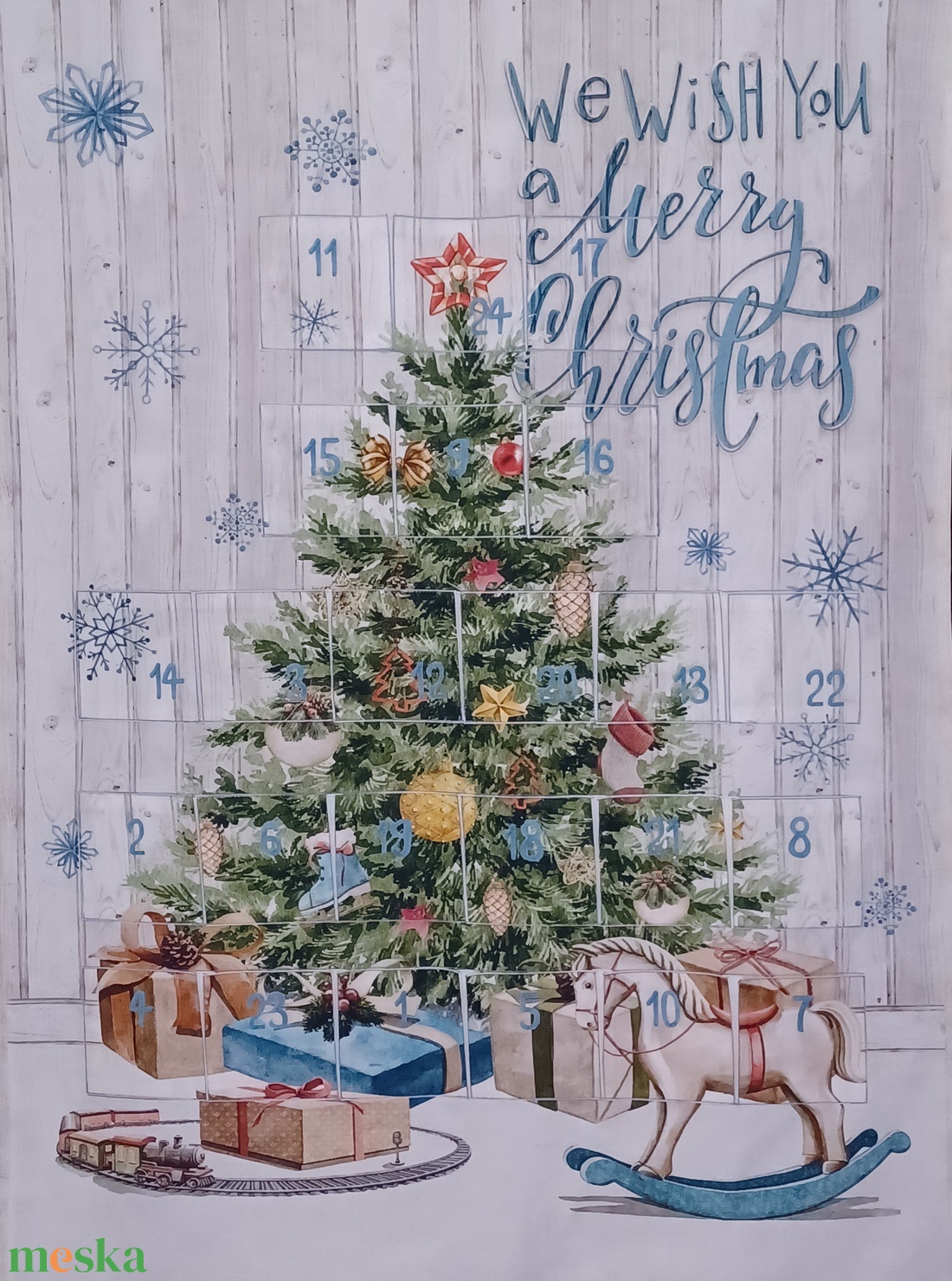 Örök adventi naptár mesebeli hangulattal - karácsony - adventi díszek - adventi naptár - Meska.hu