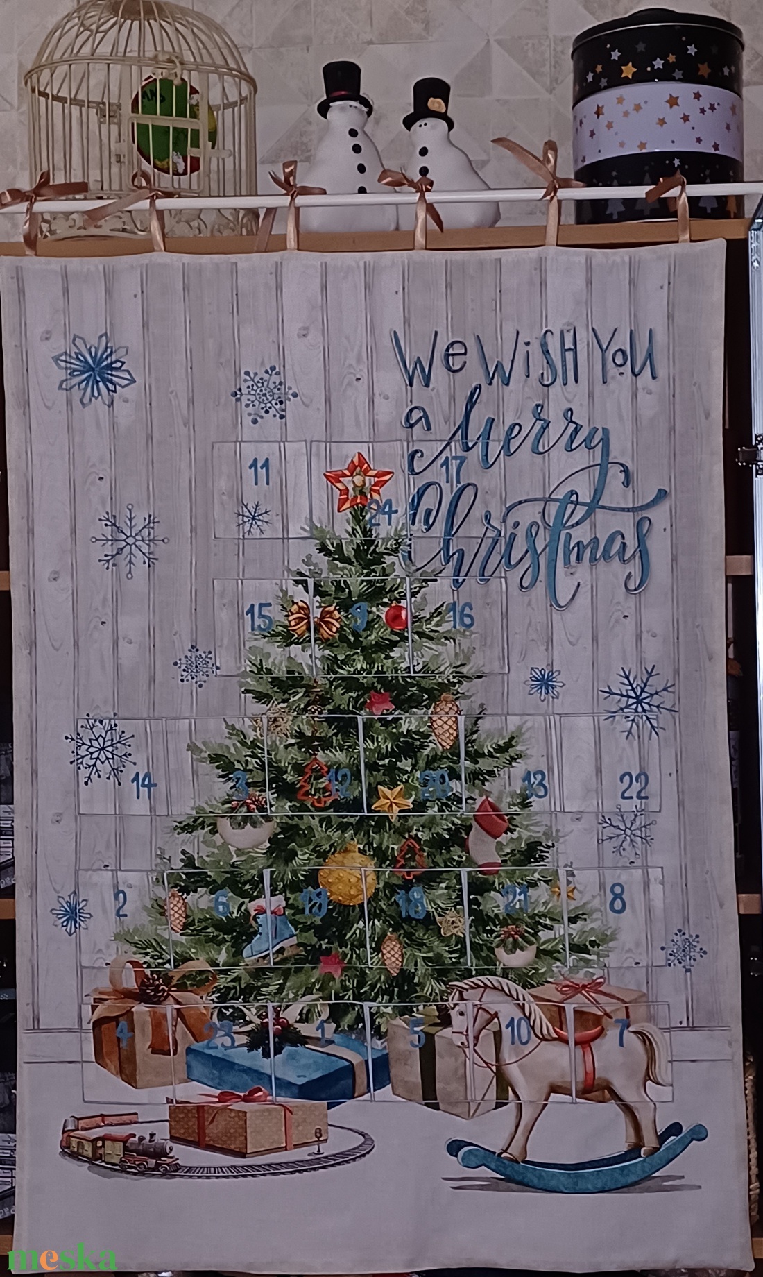 Örök adventi naptár mesebeli hangulattal - karácsony - adventi díszek - adventi naptár - Meska.hu