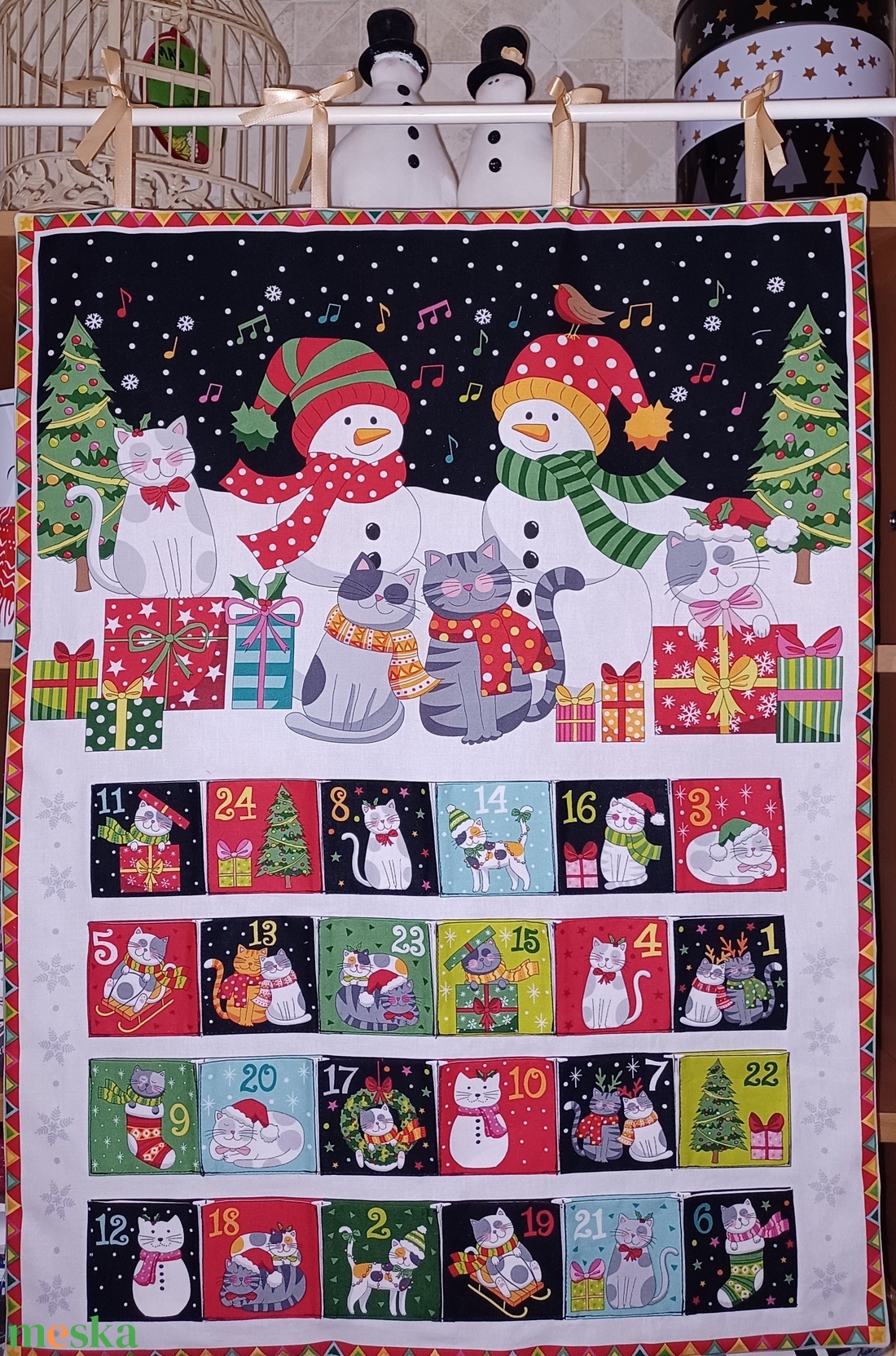 Örök adventi naptár cicákkal - karácsony - adventi díszek - adventi naptár - Meska.hu Örök adventi naptár cicákkal - karácsony - adventi díszek - adventi naptár - Meska.hu