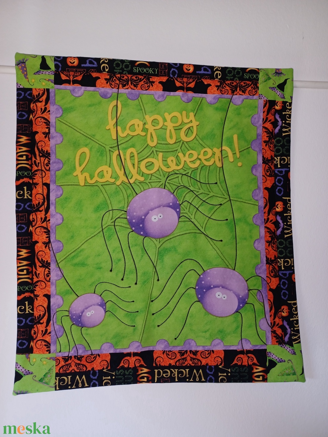 Happy Halloween - pókos kép - otthon & életmód - dekoráció - halloween - halloweeni dekoráció - Meska.hu Happy Halloween - pókos kép - otthon & életmód - dekoráció - halloween - halloweeni dekoráció - Meska.hu