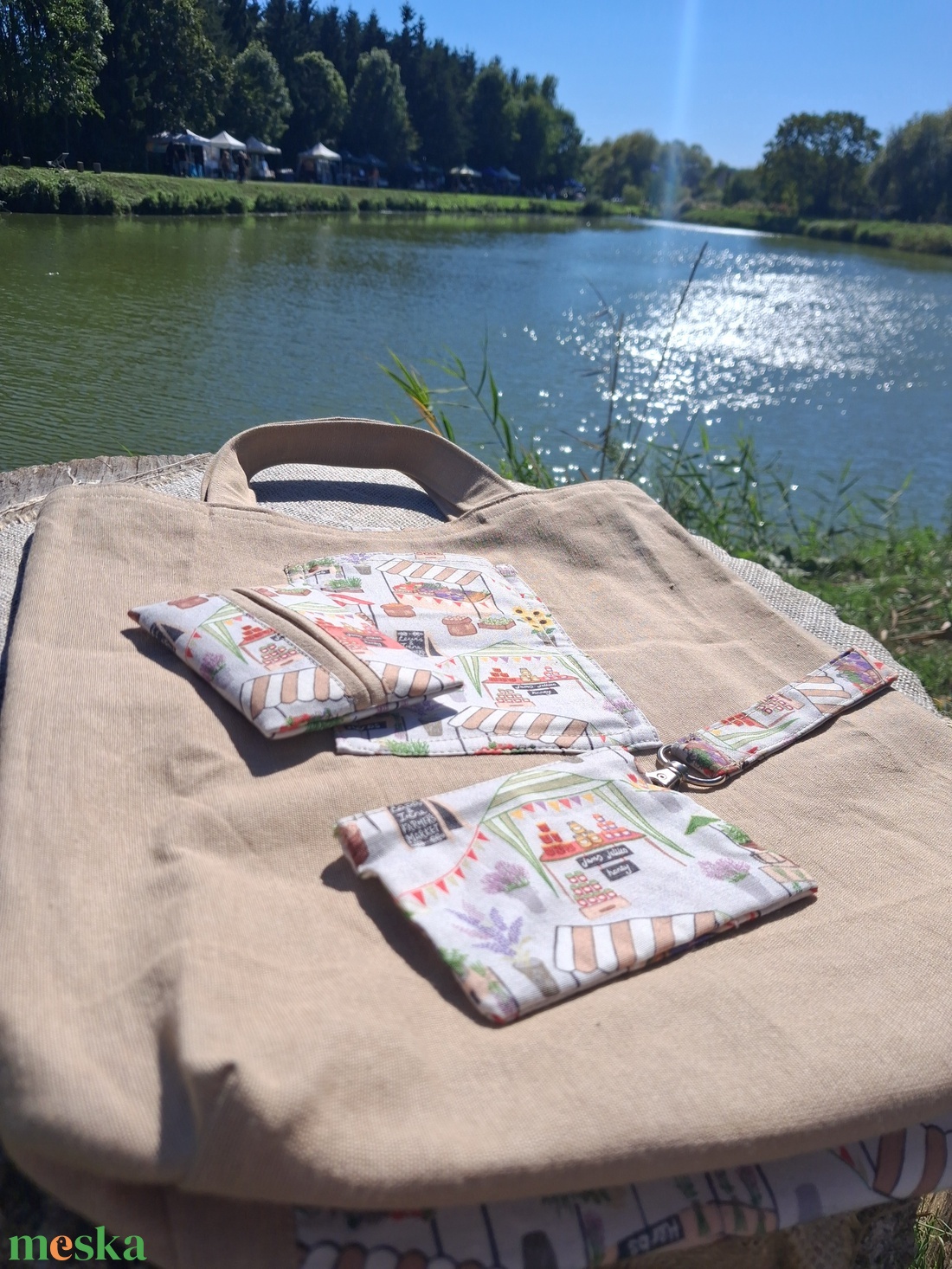 Piacoló szett - táska & tok - bevásárlás & shopper táska - shopper, textiltáska, szatyor - Meska.hu