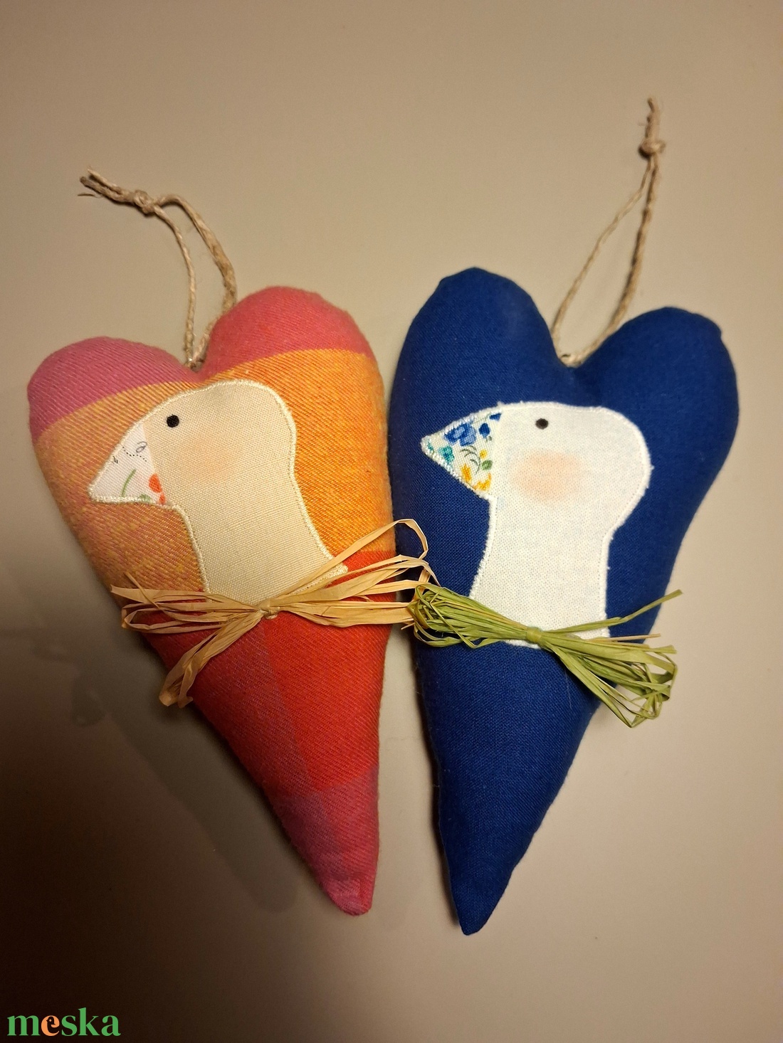 Liba dísz szív alakú - otthon & életmód - dekoráció - dísztárgy - Meska.hu