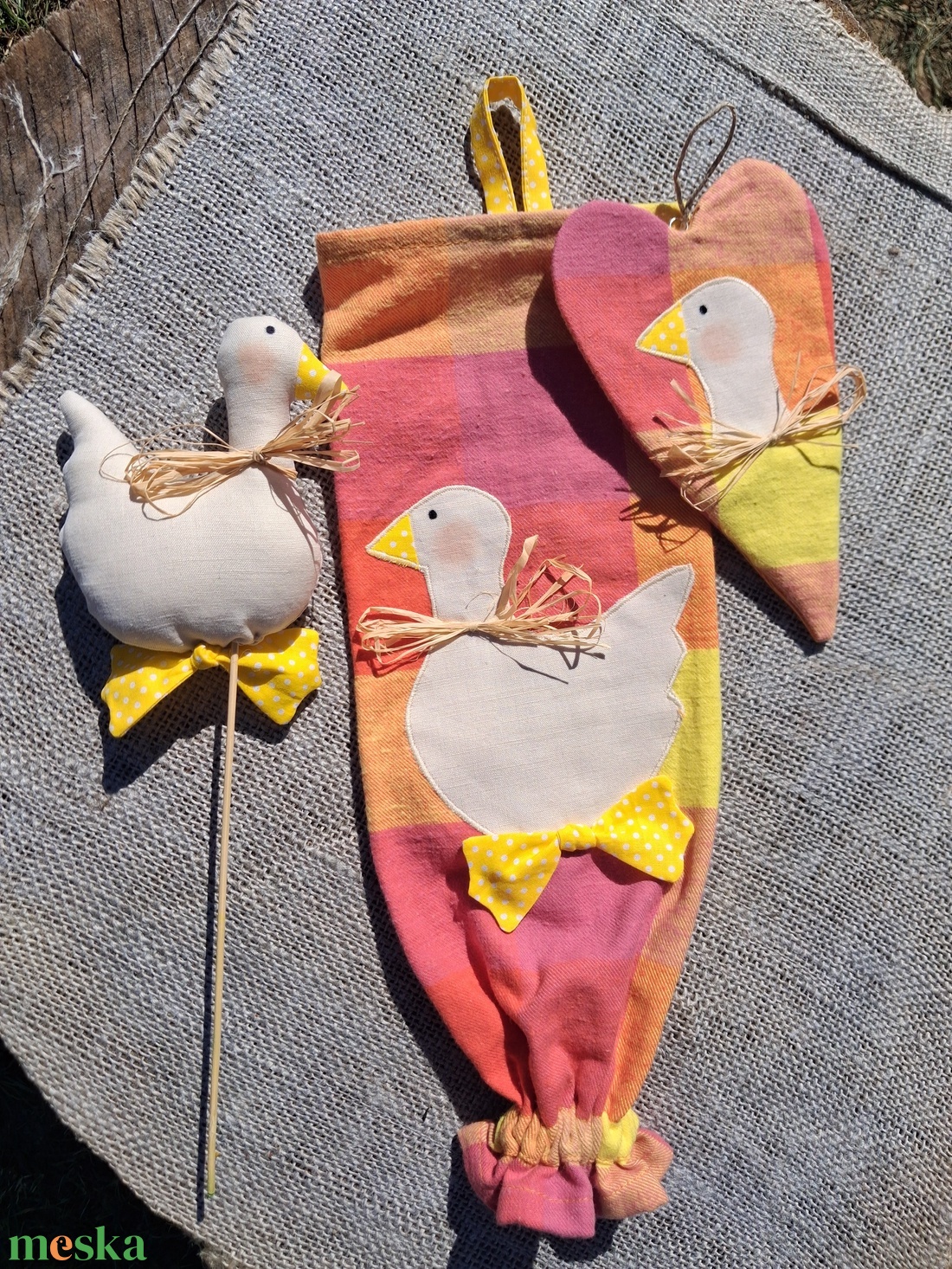 Liba dísz szív alakú (lapos) - otthon & életmód - dekoráció - dísztárgy - Meska.hu