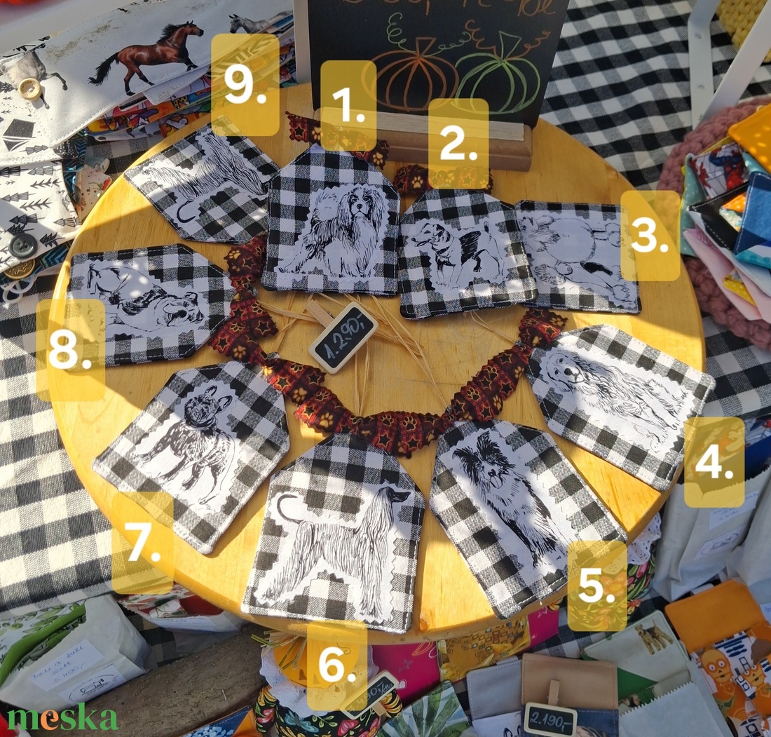 Kutyás ajtó/ablak dísz (lapos) - otthon & életmód - dekoráció - dísztárgy - Meska.hu