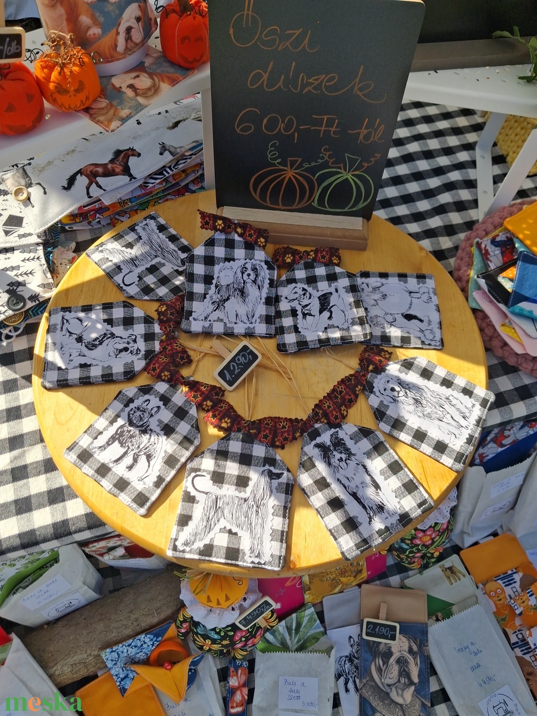 Kutyás ajtó/ablak dísz (lapos) - otthon & életmód - dekoráció - dísztárgy - Meska.hu