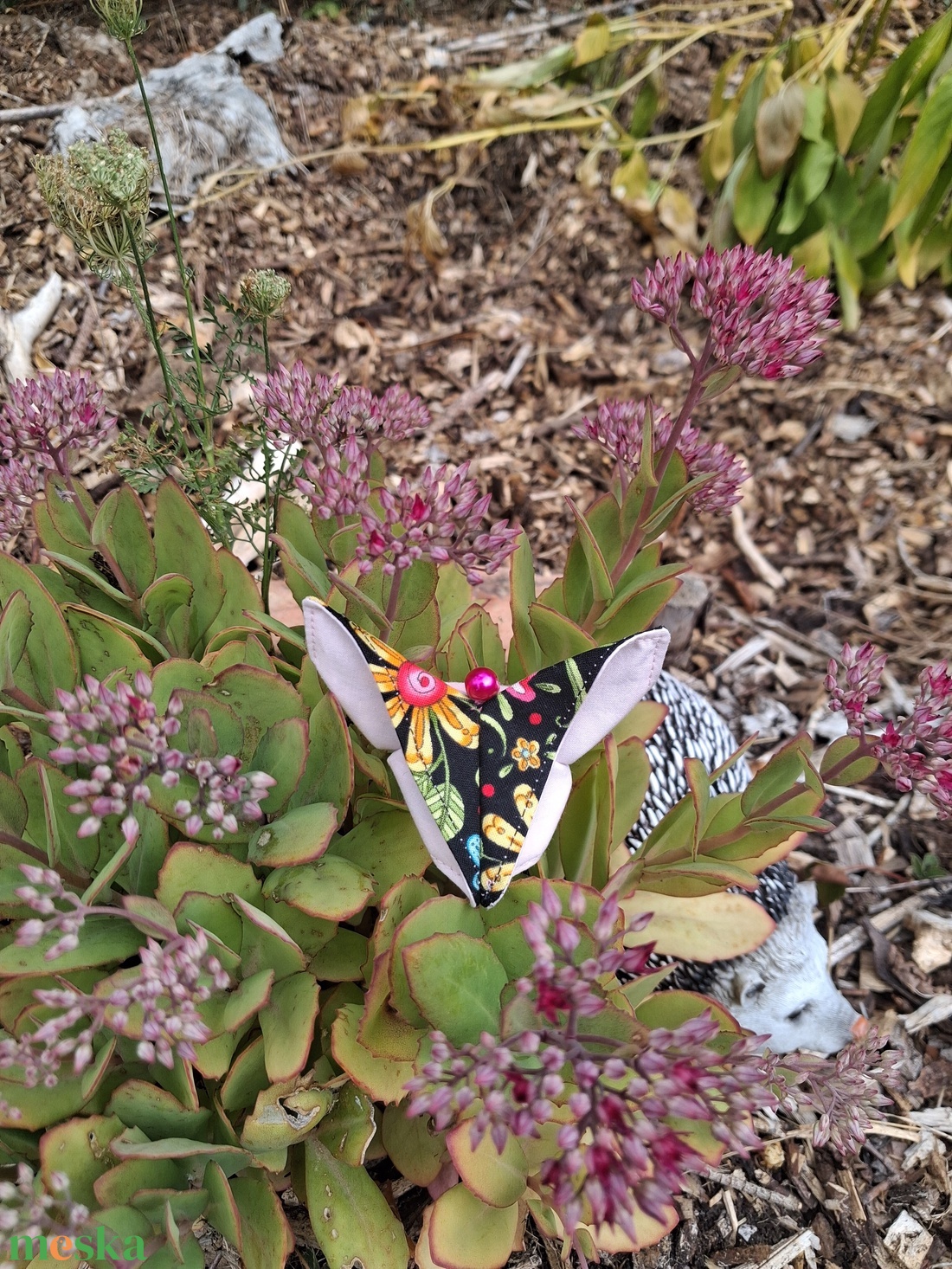 Pillangós textil hajgumi - ruha & divat - hajdísz & hajcsat - hajgumi - Meska.hu