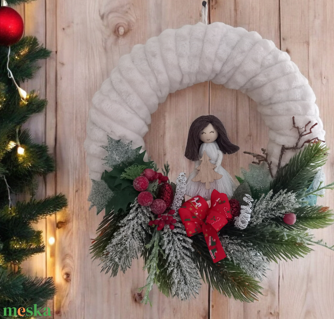 Karácsonyi ajtódísz makramé babával - karácsony - adventi díszek - adventi ajtódísz - Meska.hu Karácsonyi ajtódísz makramé babával - karácsony - adventi díszek - adventi ajtódísz - Meska.hu