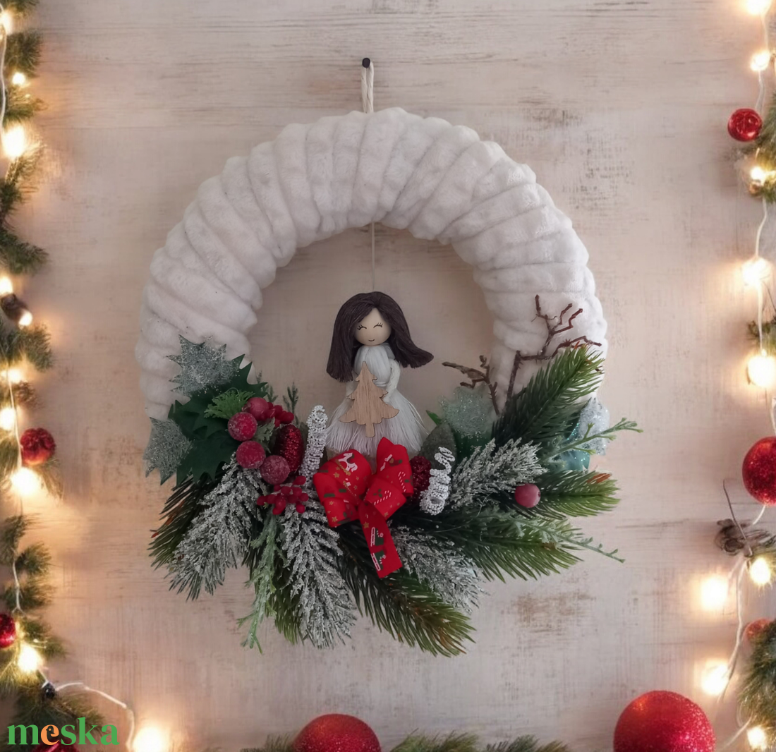 Karácsonyi ajtódísz makramé babával - karácsony - adventi díszek - adventi ajtódísz - Meska.hu Karácsonyi ajtódísz makramé babával - karácsony - adventi díszek - adventi ajtódísz - Meska.hu