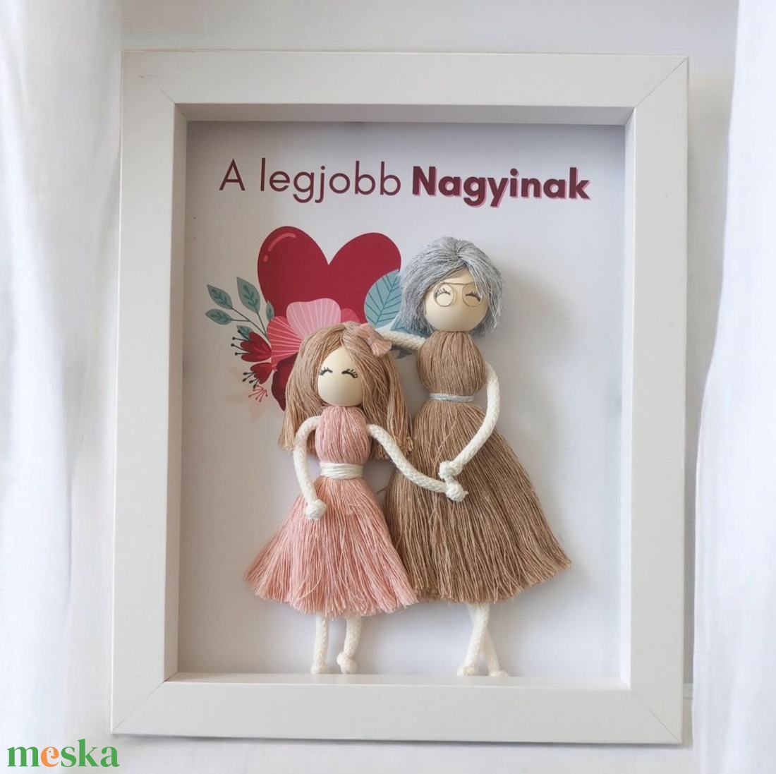 Személyre szabható 3D kép nagymamáknak makramé baba dekoráció fehér képkeretben - otthon & életmód - dekoráció - kép & falikép - 3d képek - Meska.hu Személyre szabható 3D kép nagymamáknak makramé baba dekoráció fehér képkeretben - otthon & életmód - dekoráció - kép & falikép - 3d képek - Meska.hu