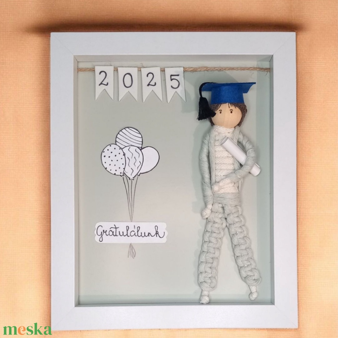 Ballagási ajándék - Személyre szabható makramé fiú 3D képkeretben - otthon & életmód - dekoráció - kép & falikép - 3d képek - Meska.hu Ballagási ajándék - Személyre szabható makramé fiú 3D képkeretben - otthon & életmód - dekoráció - kép & falikép - 3d képek - Meska.hu