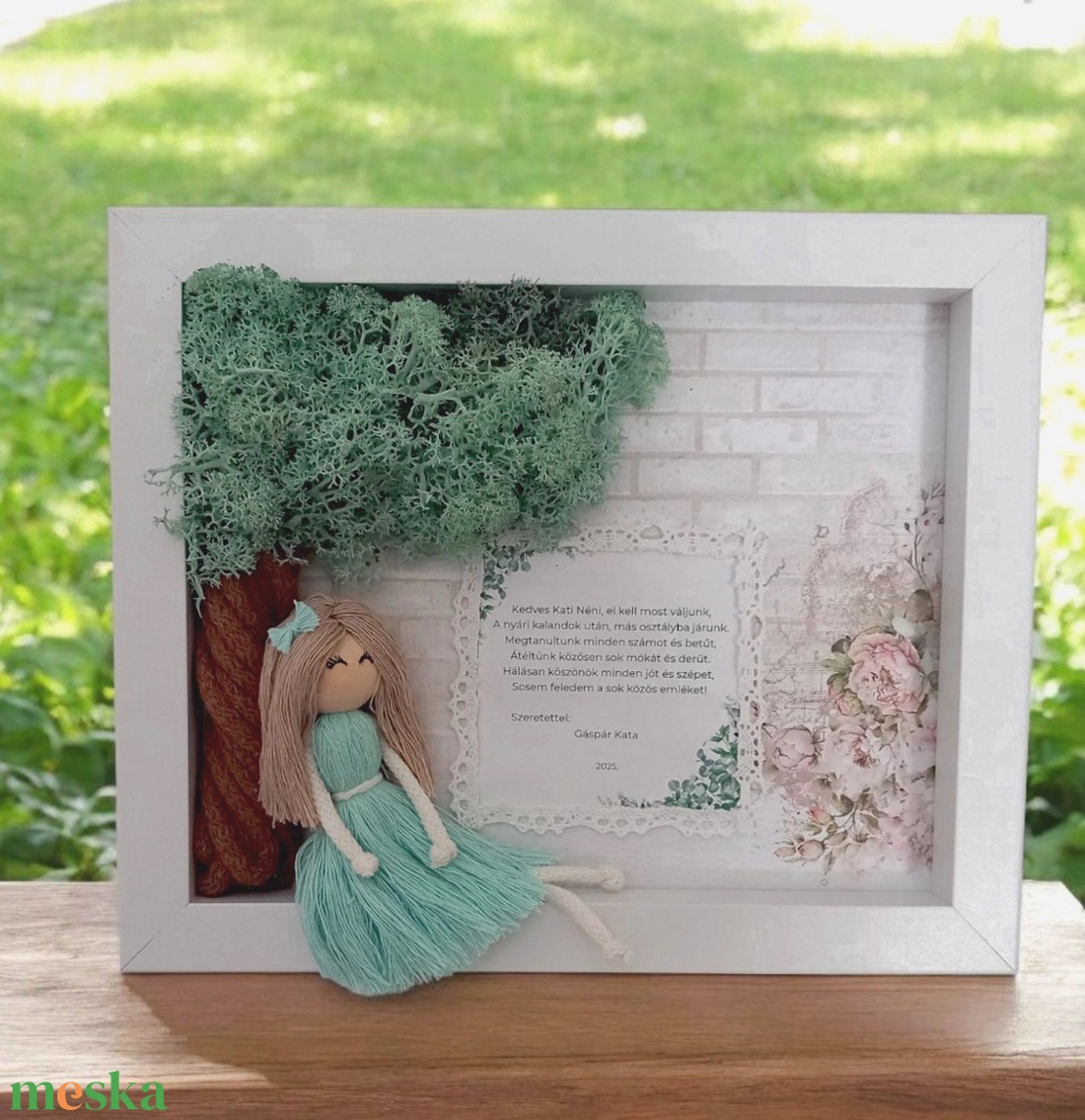 Személyre szabható köszönő ajándék tanárnak �3D makramé kép idézettel - otthon & életmód - dekoráció - kép & falikép - 3d képek - Meska.hu