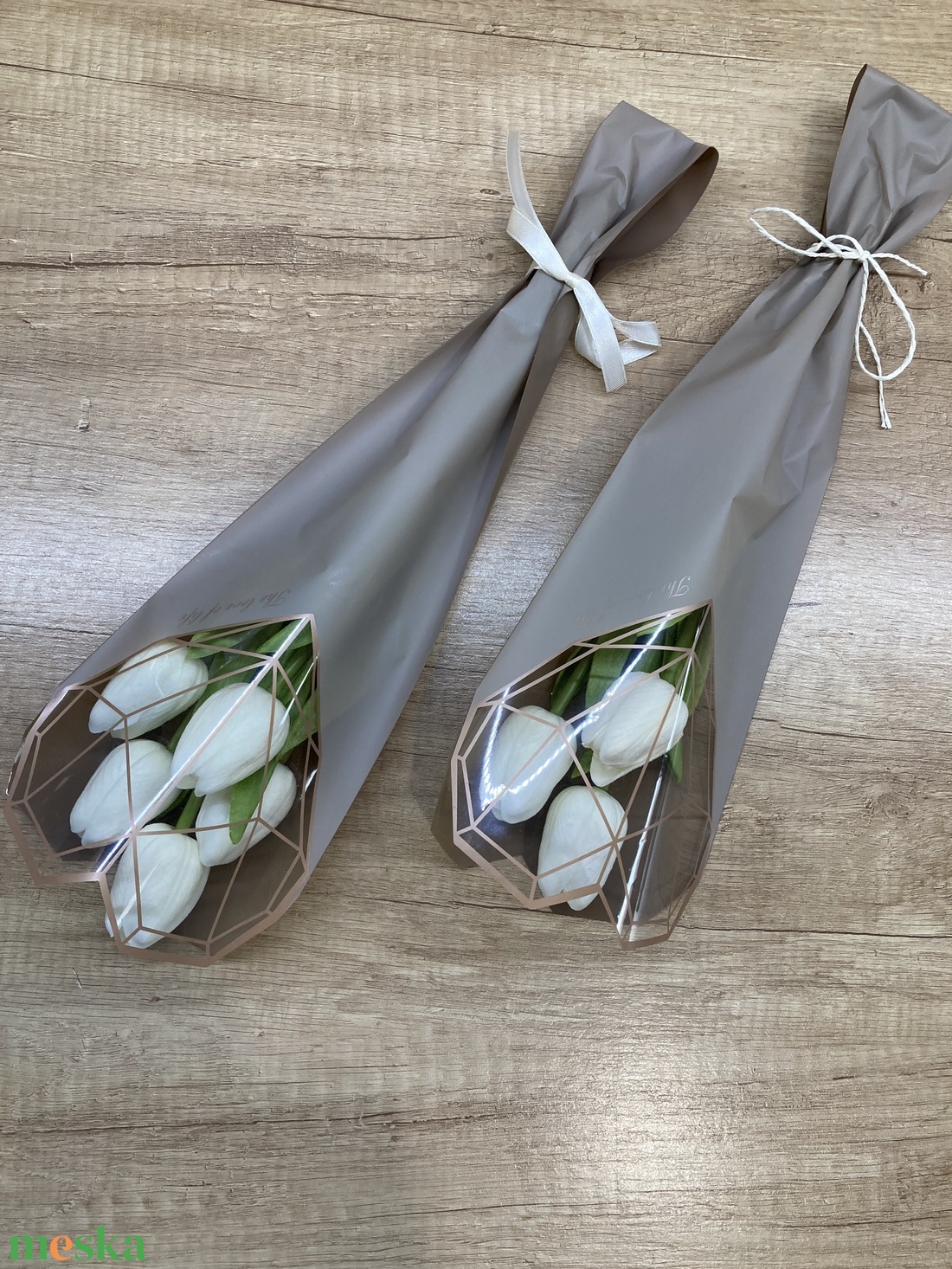 5 szálas élethű gumitulipán csokor - otthon & életmód - dekoráció - Meska.hu