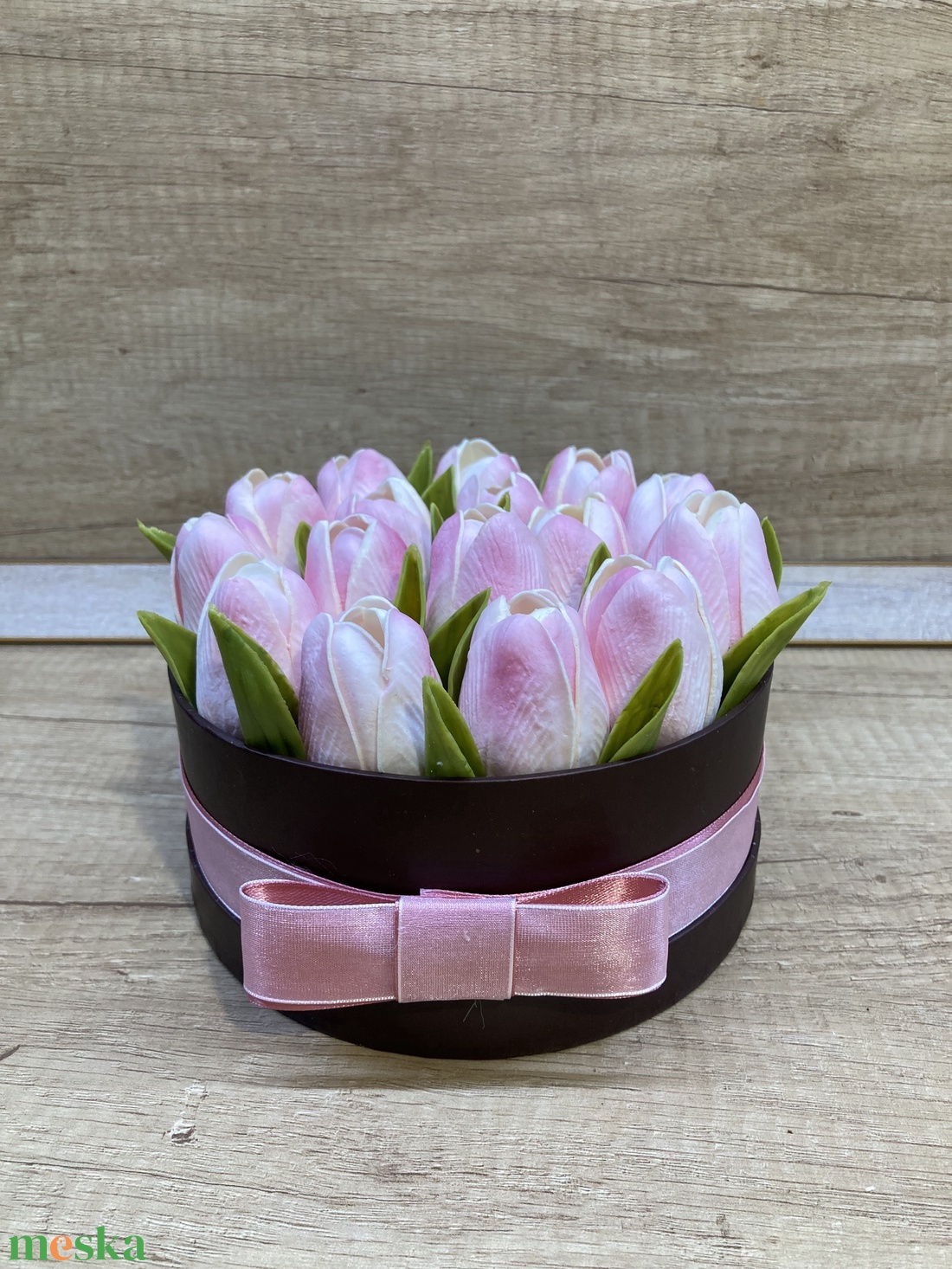 Tulipános virágbox - otthon & életmód - dekoráció - asztal és polc dekoráció - díszdoboz - Meska.hu