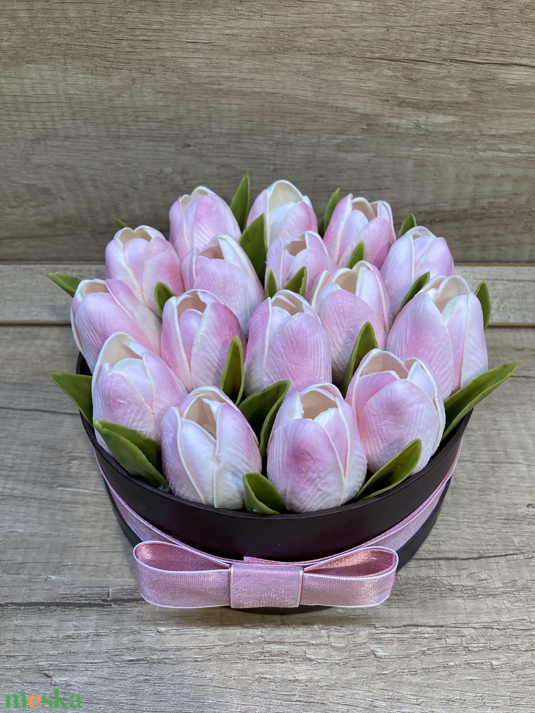 Tulipános virágbox - otthon & életmód - dekoráció - asztal és polc dekoráció - díszdoboz - Meska.hu