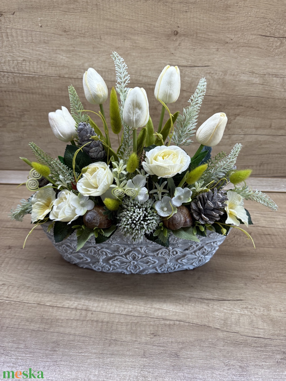 Tulipános sírdísz és szálas virágok - otthon & életmód - vallás - temetkezési tárgy - Meska.hu Tulipános sírdísz és szálas virágok - otthon & életmód - vallás - temetkezési tárgy - Meska.hu