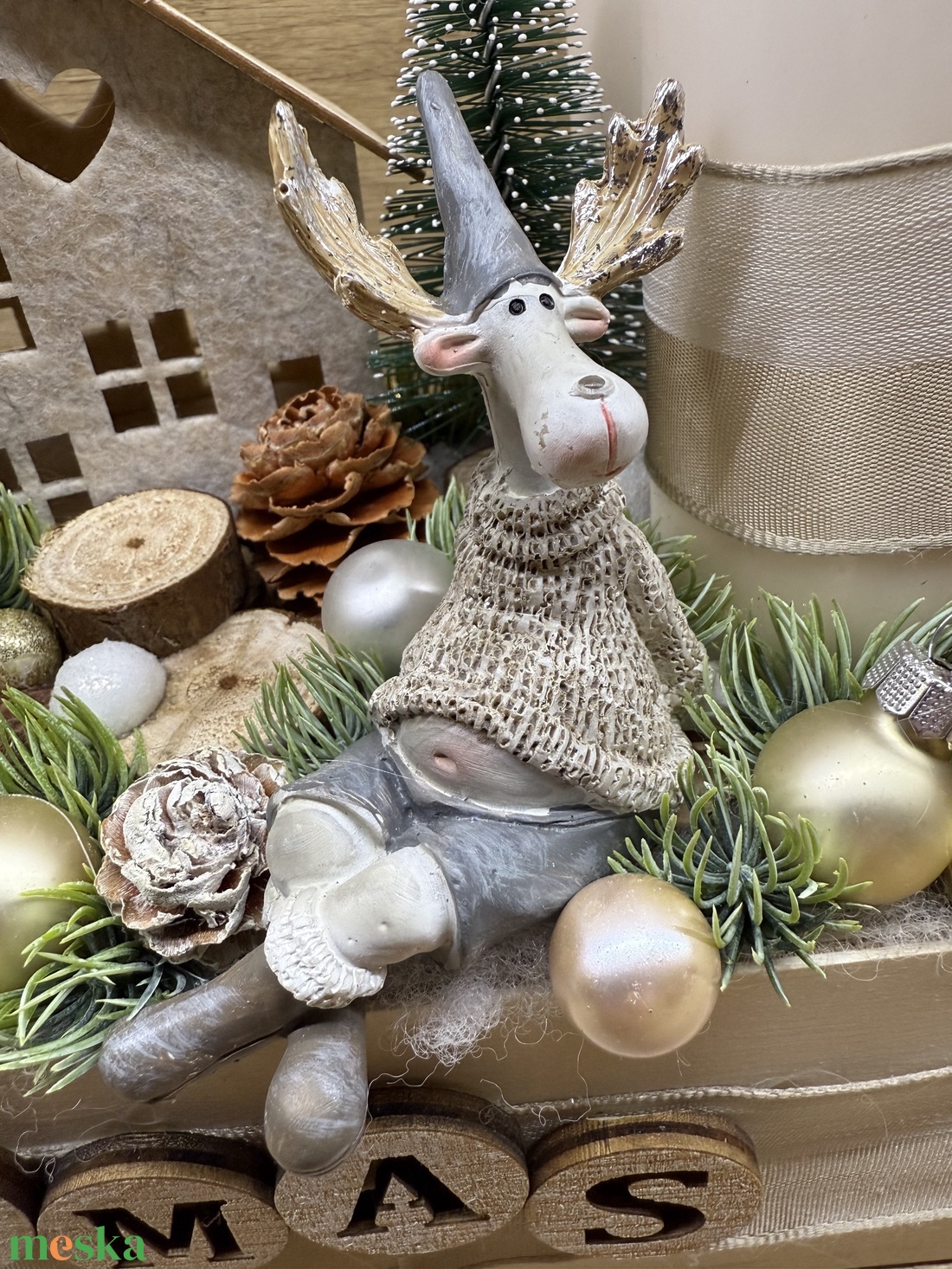 Adventi asztaldísz - karácsony - adventi díszek - adventi gyertyadíszek és koszorúdíszek - Meska.hu