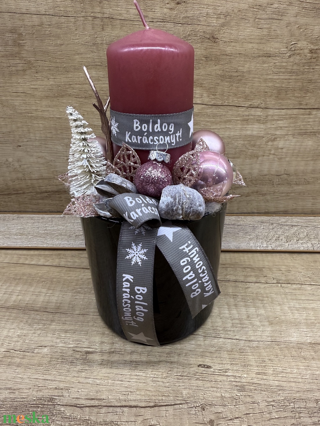 Adventi asztaldísz - karácsony - karácsonyi lakásdekoráció - ünnepi asztaldekoráció - Meska.hu