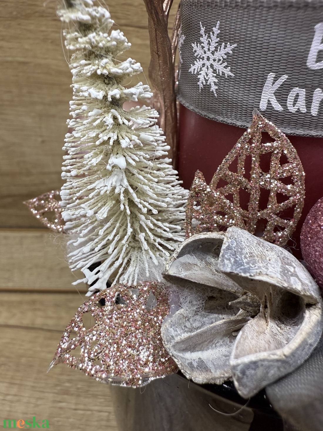 Adventi asztaldísz - karácsony - karácsonyi lakásdekoráció - ünnepi asztaldekoráció - Meska.hu