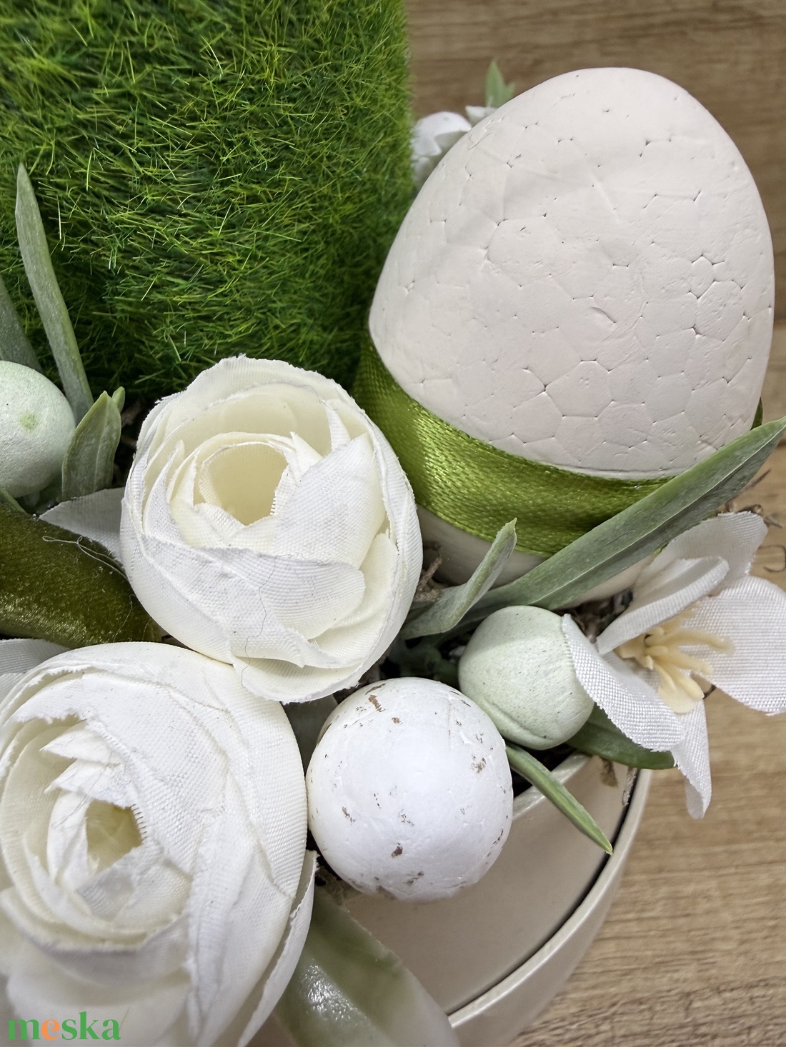 Húsvéti asztali dísz nyuszival 3 - otthon & életmód - dekoráció - asztal és polc dekoráció - asztaldísz - Meska.hu