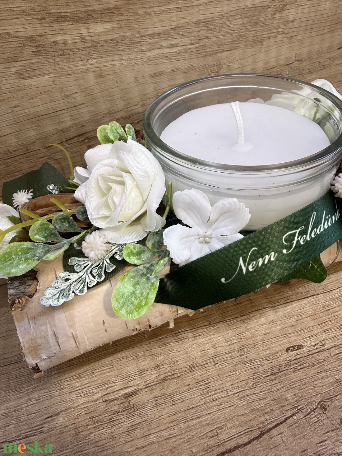 Sírdísz farönkön mécsessel - otthon & életmód - vallás - temetkezési tárgy - sírdísz, kegyeleti dísz - Meska.hu