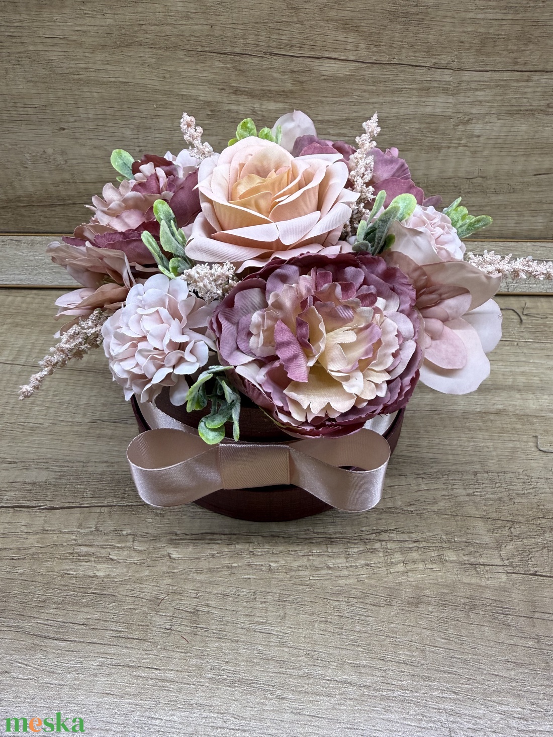 Halvány lila virágbox - otthon & életmód - dekoráció - asztal és polc dekoráció - díszdoboz - Meska.hu