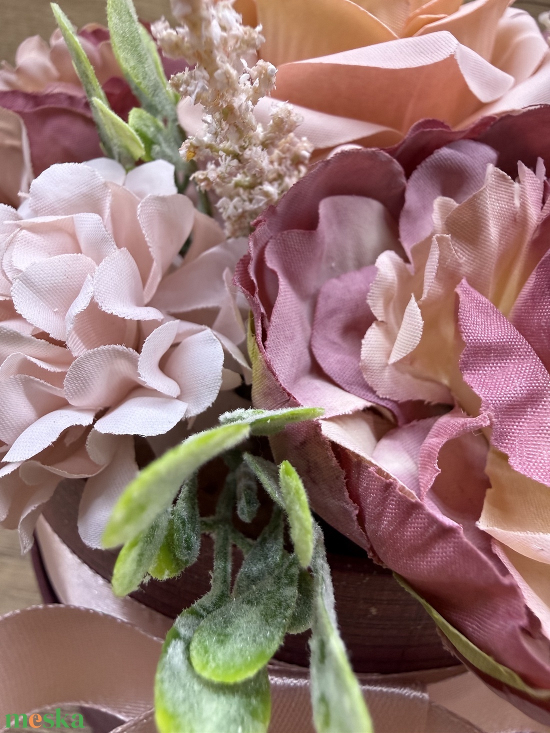 Halvány lila virágbox - otthon & életmód - dekoráció - asztal és polc dekoráció - díszdoboz - Meska.hu