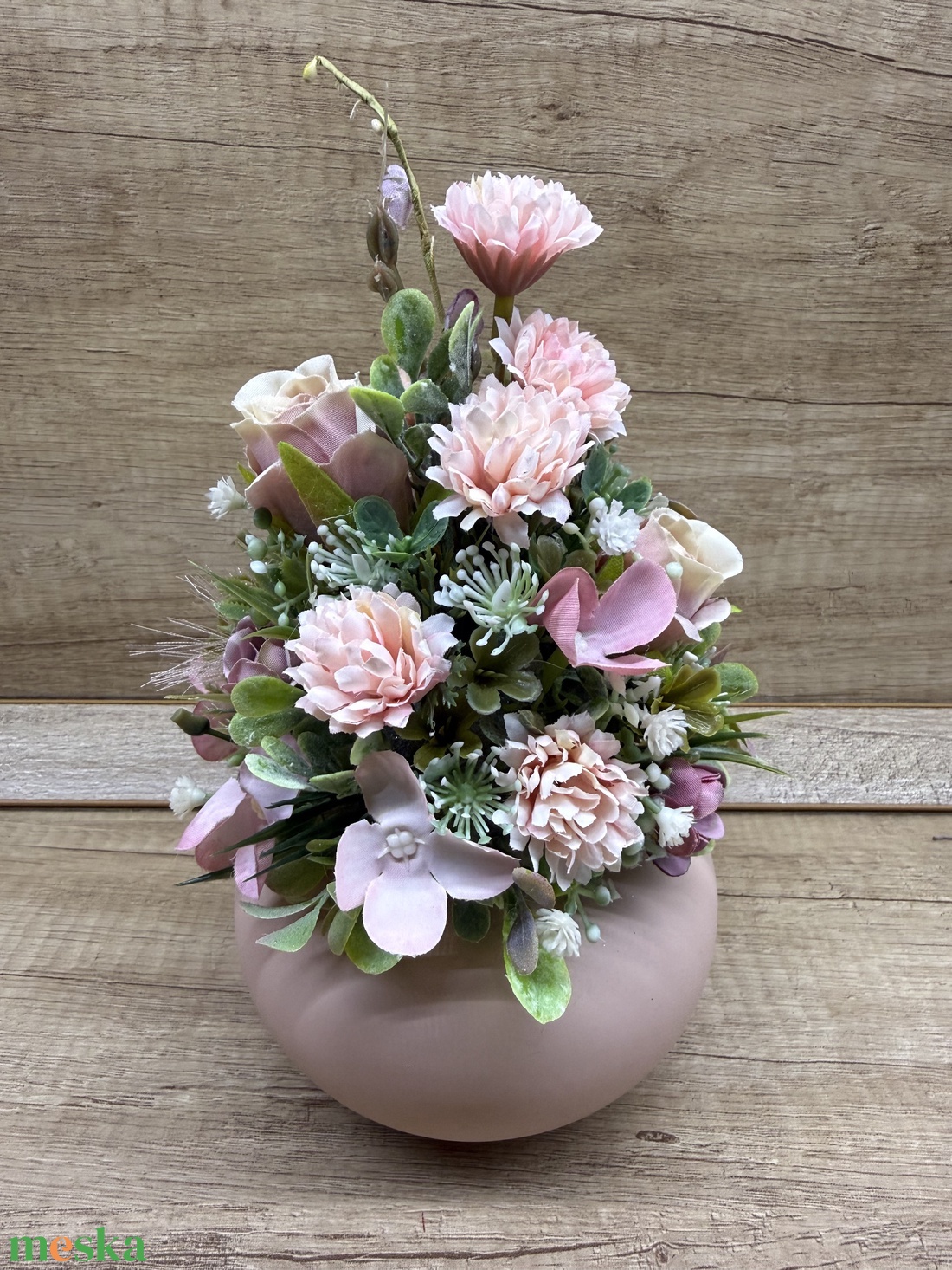 Rózsaszín asztaldísz  - otthon & életmód - dekoráció - asztal és polc dekoráció - asztaldísz - Meska.hu