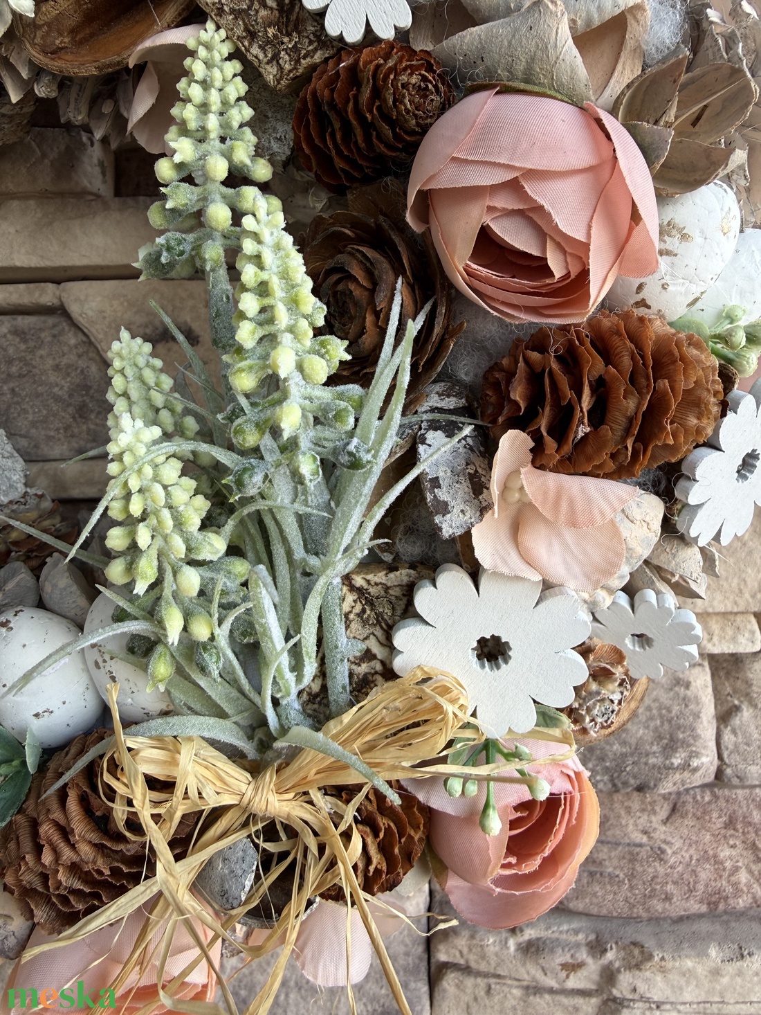 Boglárkás húsvéti kopogtató  - otthon & életmód - dekoráció - ajtó- és ablak dekoráció - ajtódísz & kopogtató - Meska.hu