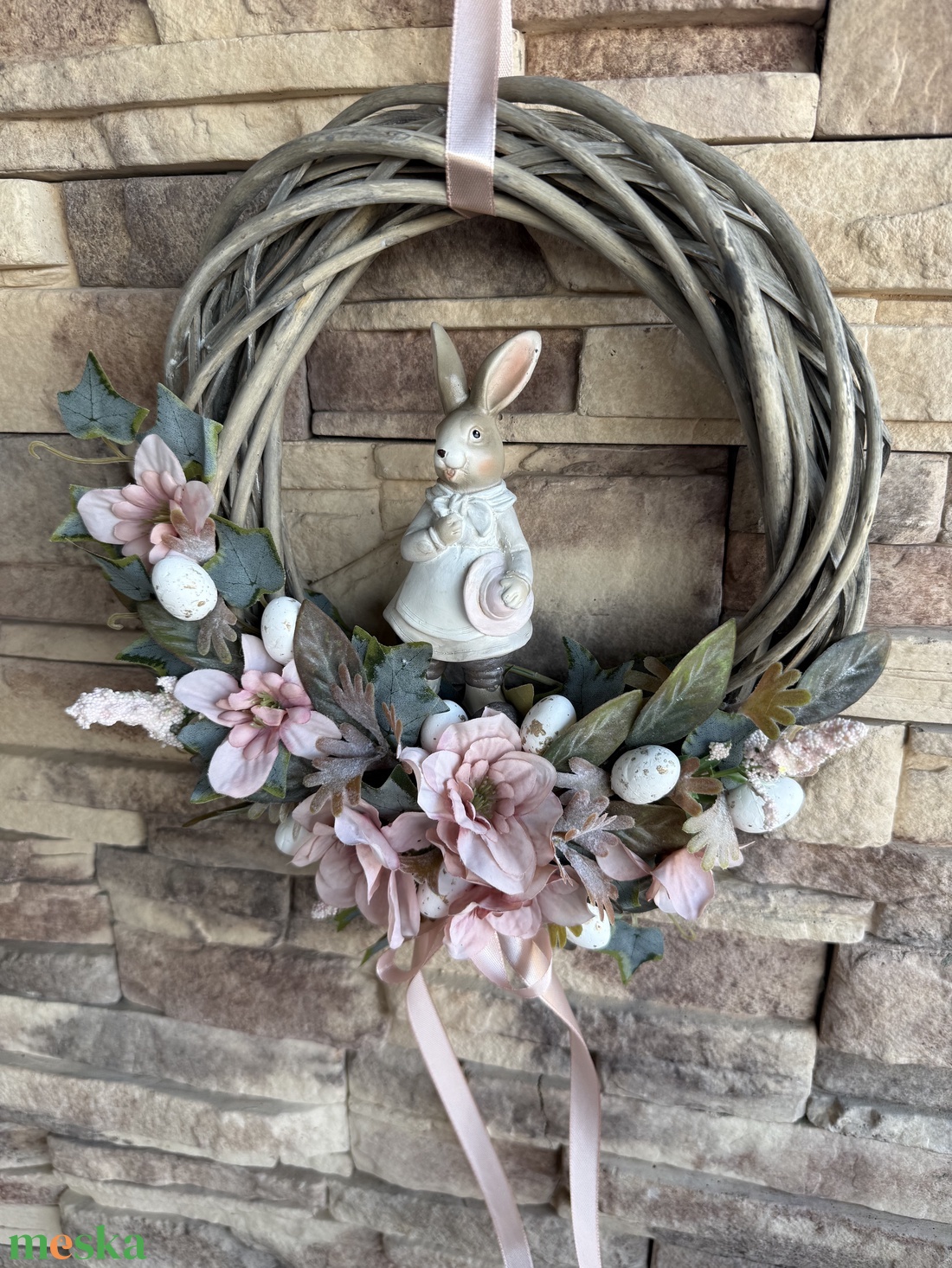 Boglárkás húsvéti kopogtató  - otthon & életmód - dekoráció - ajtó- és ablak dekoráció - ajtódísz & kopogtató - Meska.hu