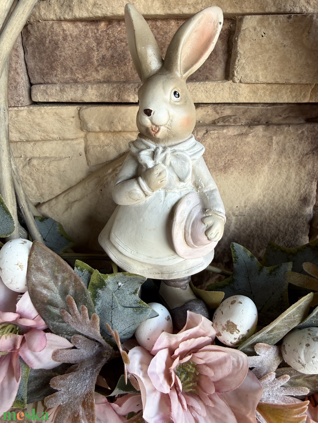 Boglárkás húsvéti kopogtató  - otthon & életmód - dekoráció - ajtó- és ablak dekoráció - ajtódísz & kopogtató - Meska.hu