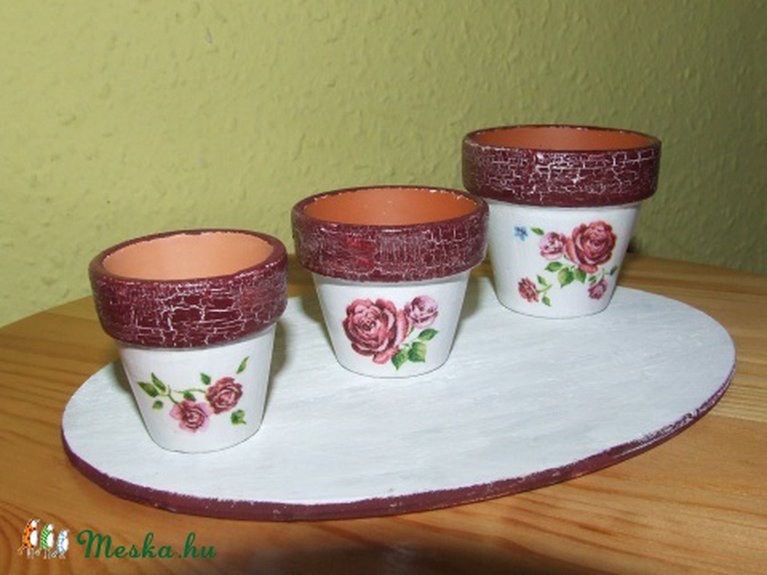 3 db-os mini cserép szett -  - Meska.hu