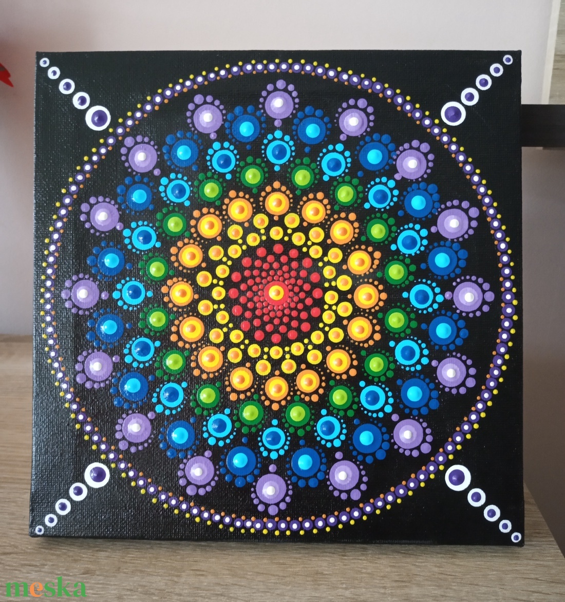 A csakra színeivel készült mandala - otthon & életmód - dekoráció - spiritualitás - mandala - Meska.hu A csakra színeivel készült mandala - otthon & életmód - dekoráció - spiritualitás - mandala - Meska.hu