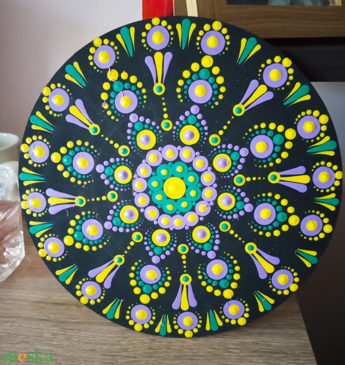 Mandala - otthon & életmód - dekoráció - kép & falikép - fából készült kép - Meska.hu