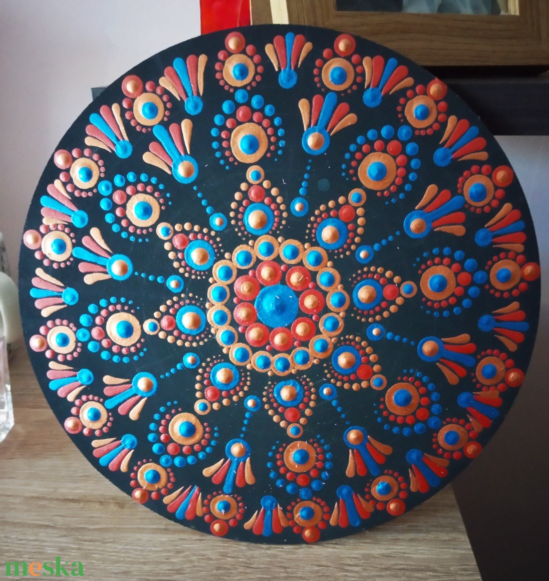Mandala - otthon & életmód - dekoráció - kép & falikép - fából készült kép - Meska.hu