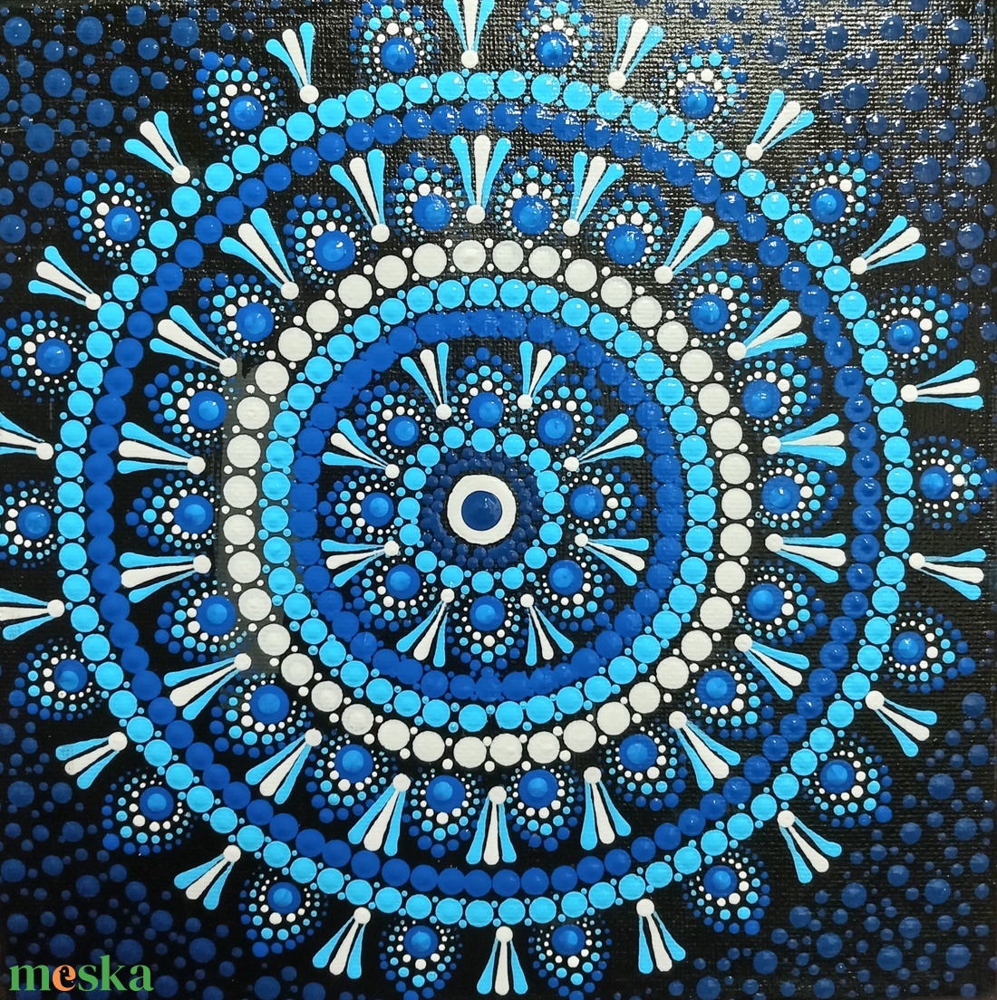 Mandala - otthon & életmód - dekoráció - kép & falikép - fából készült kép - Meska.hu