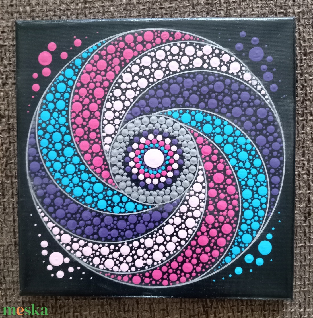 Örvény mandala - otthon & életmód - dekoráció - kép & falikép - fából készült kép - Meska.hu